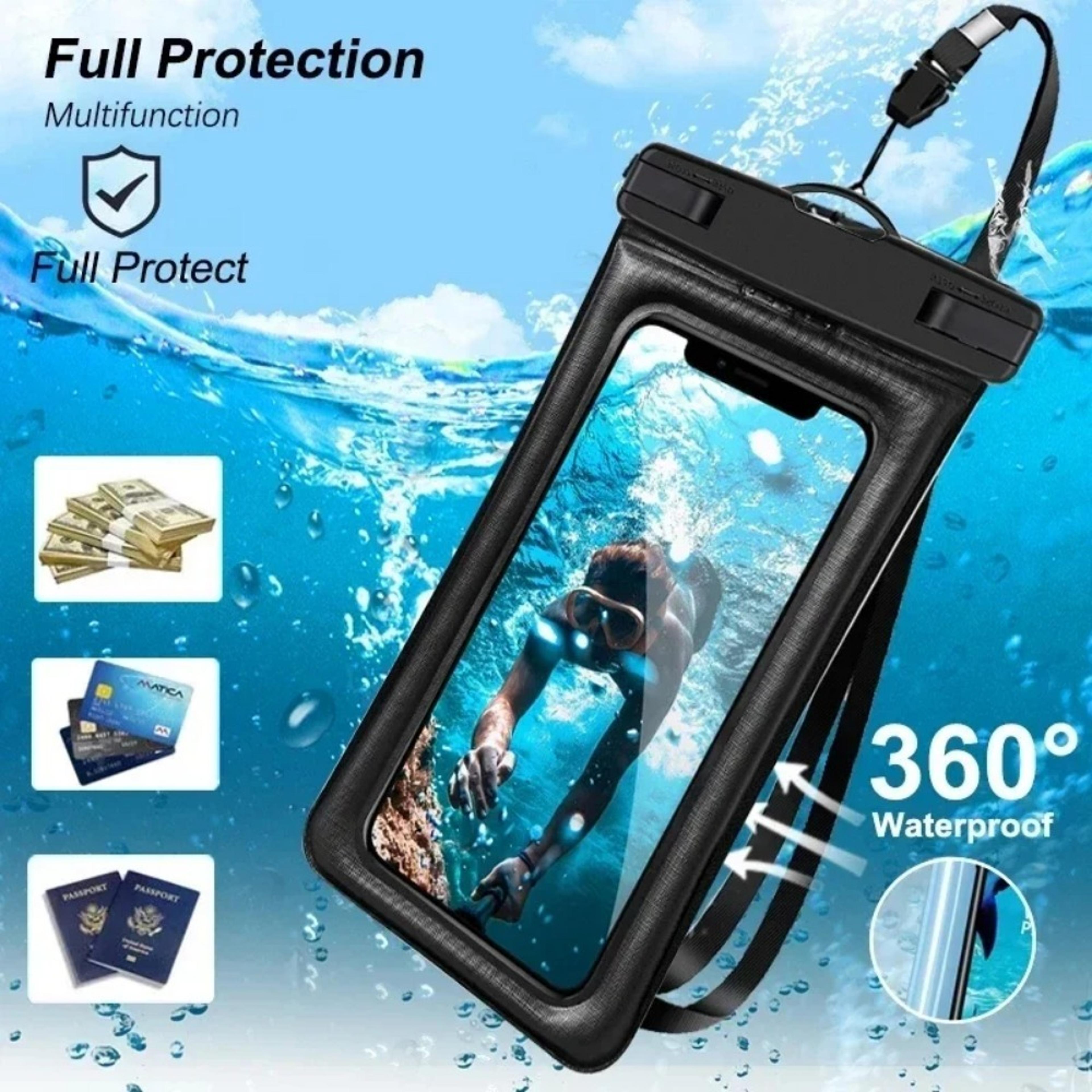 waterproof phone pouch touchscreen pvc dry bag for swimming and travel