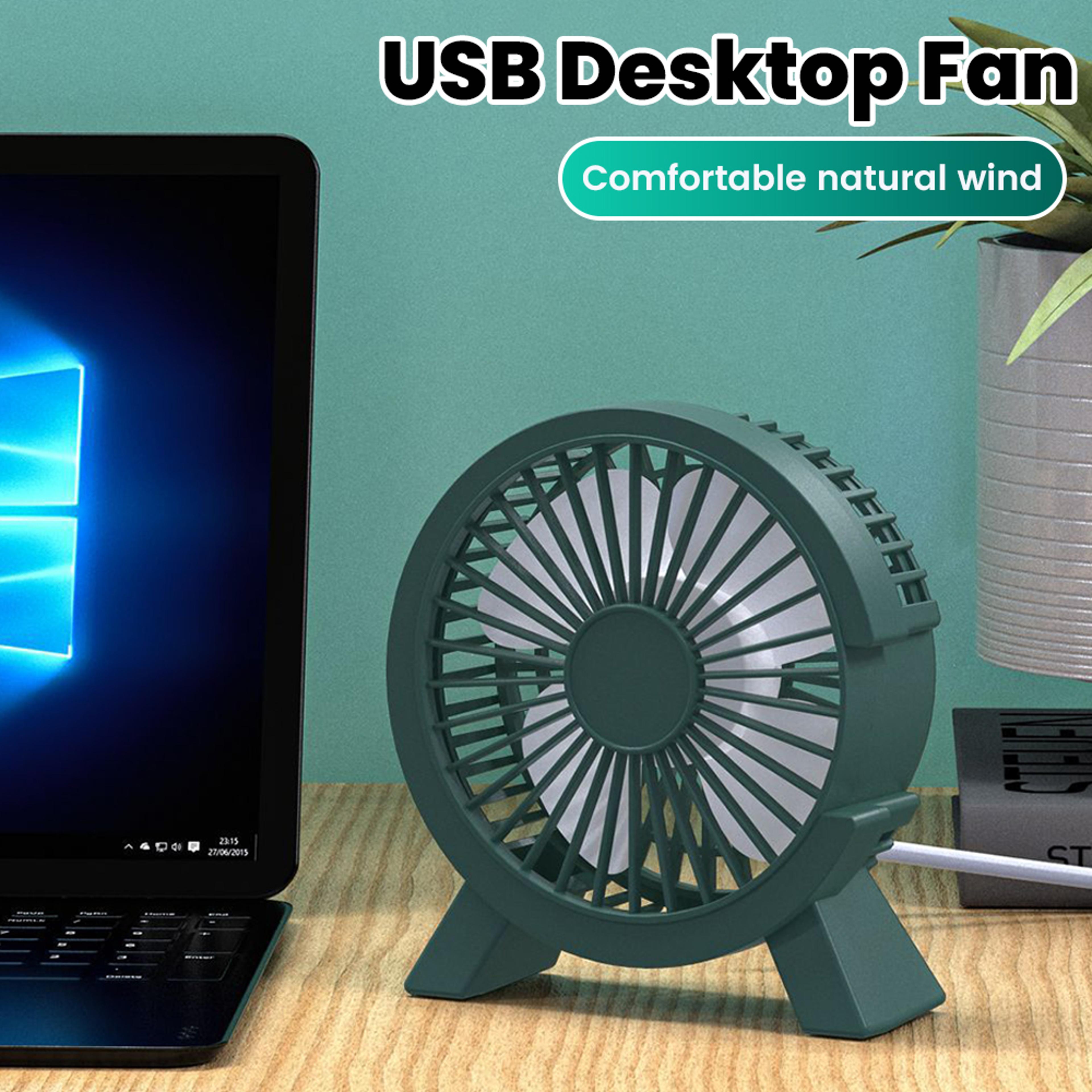 portable usb rechargeable desk fan for dorm office and home cooling