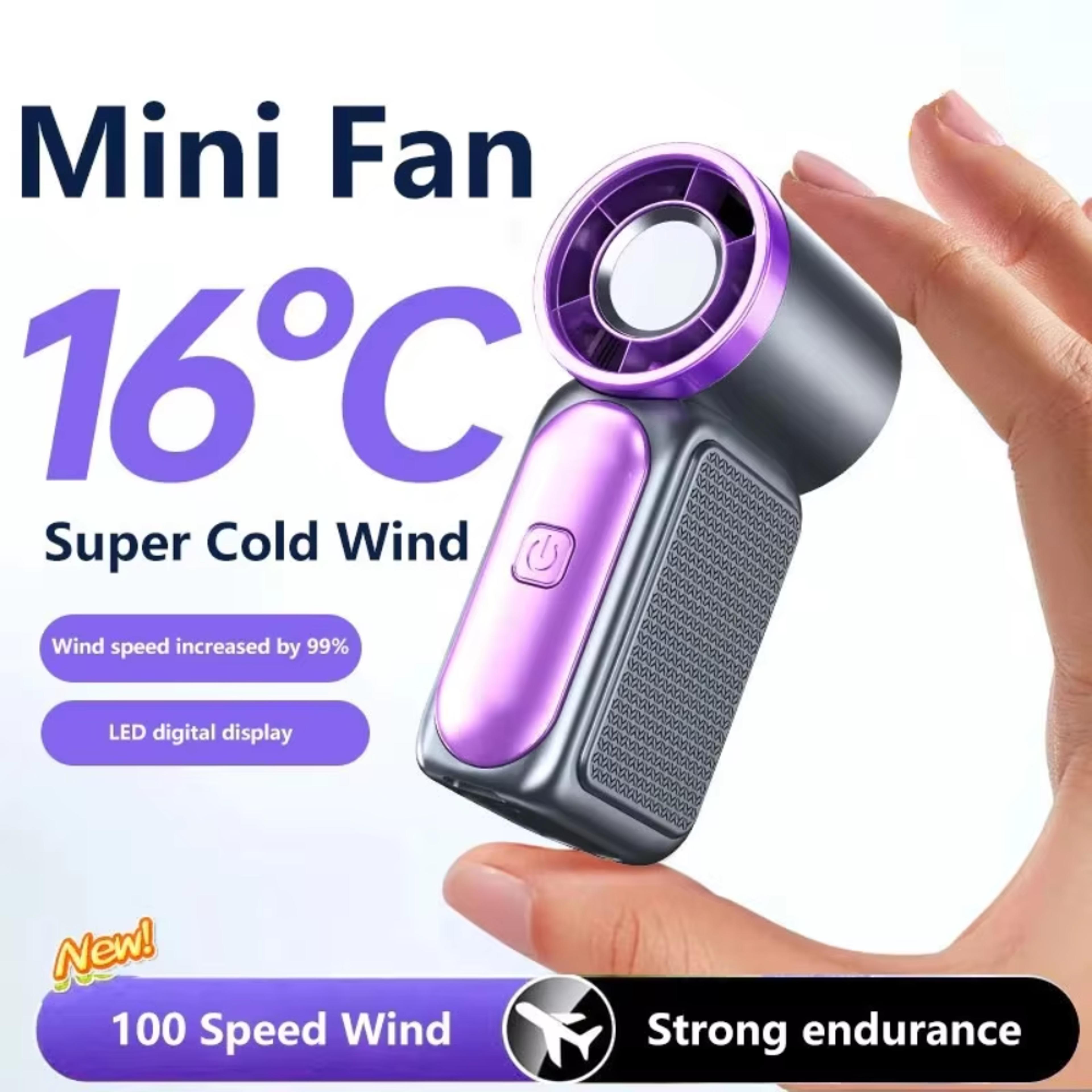 handheld fan high speed portable turbo cooling fan