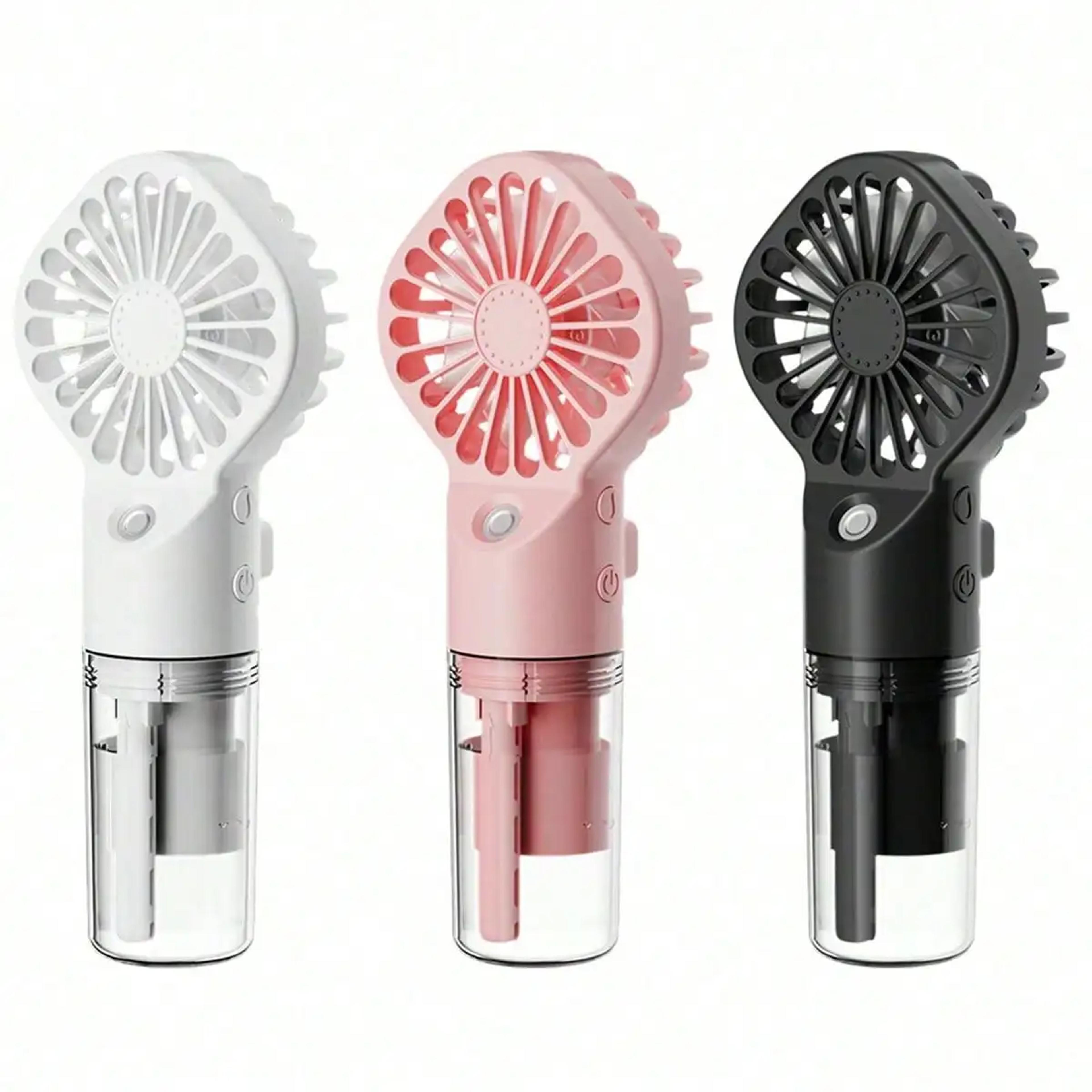 portable mist fan handheld rechargeable mini cooling fan