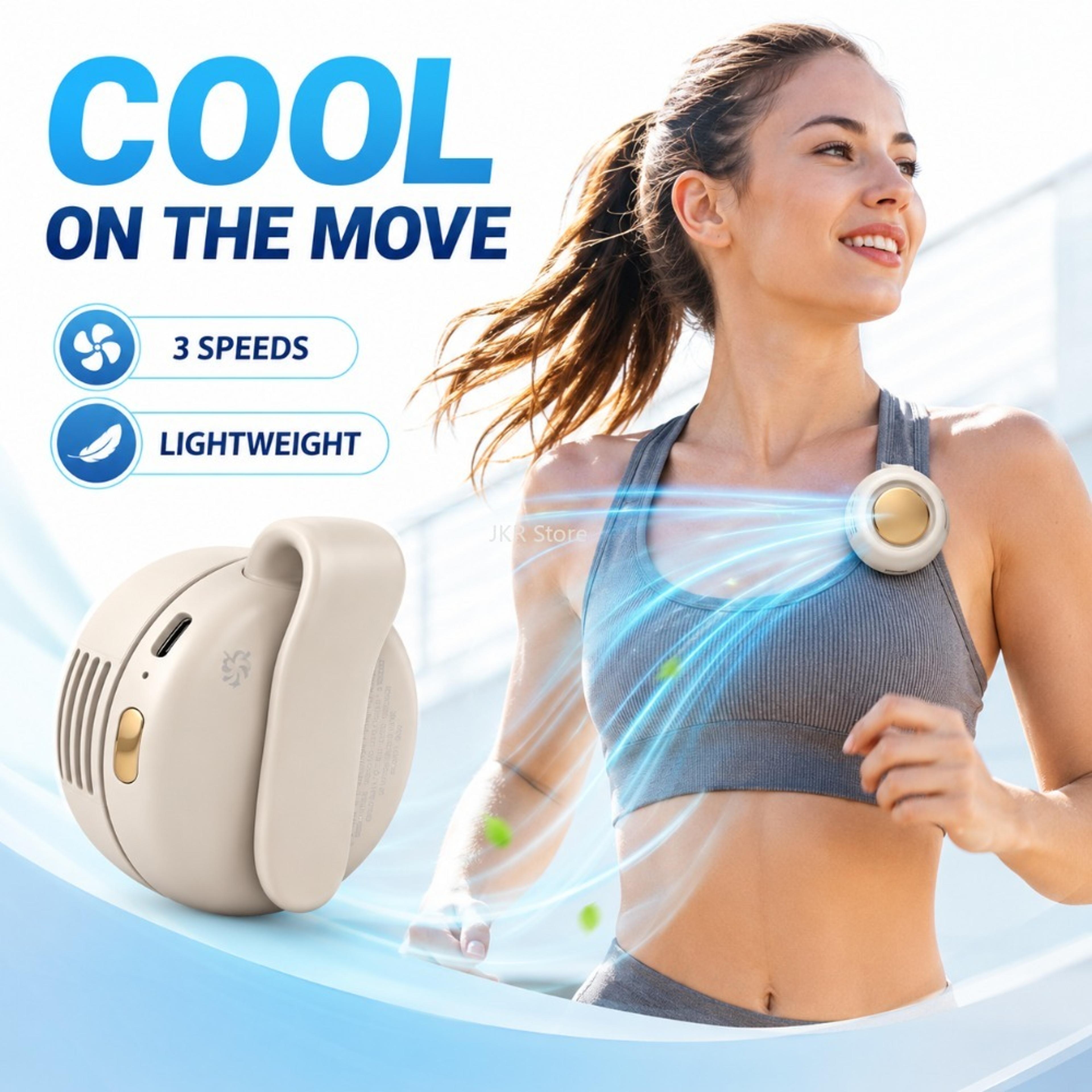 portable clip on fan mini bladeless waist fan for travel camping and outdoor cooling