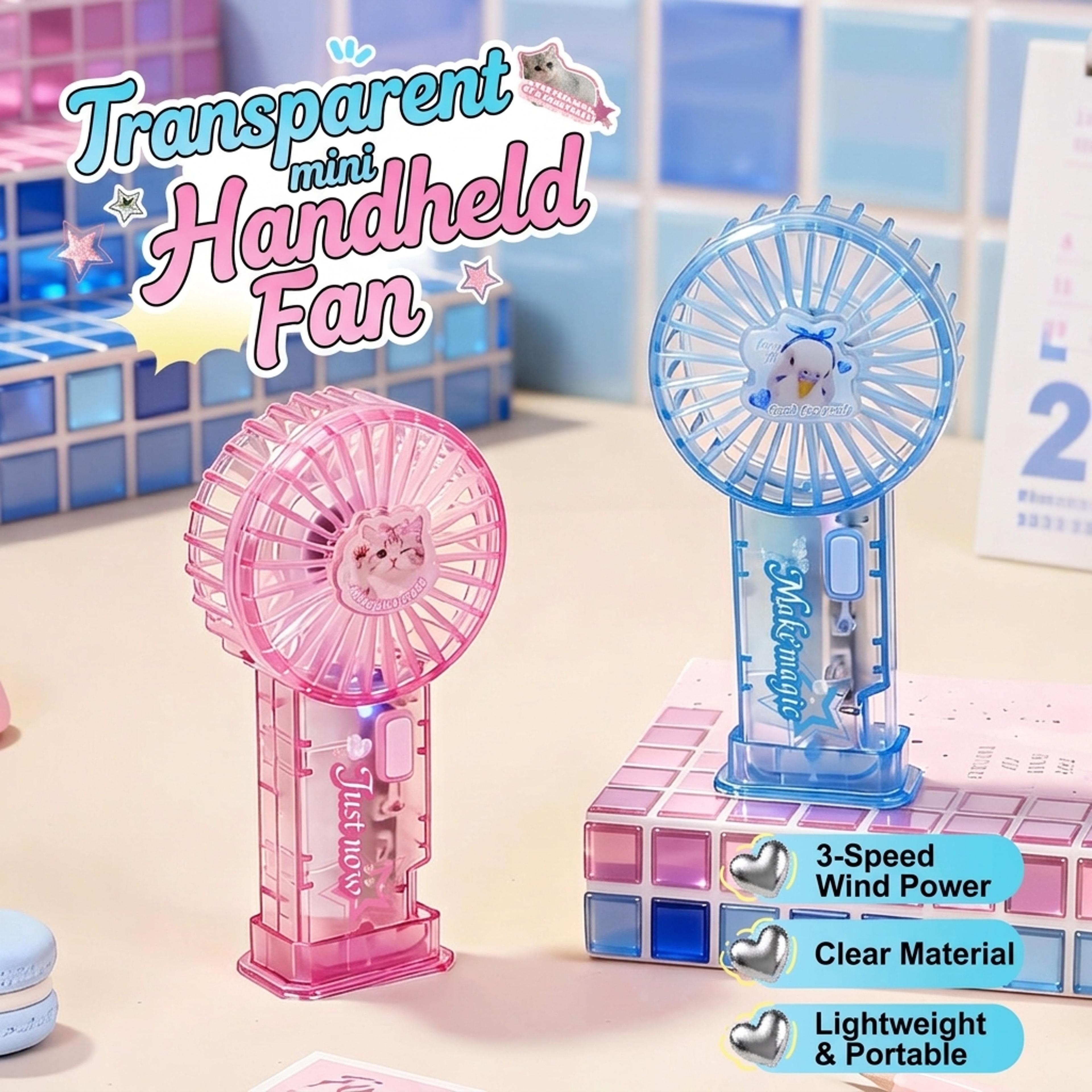 cute pet portable mini fan usb rechargeable handheld desk fan for travel and gifts