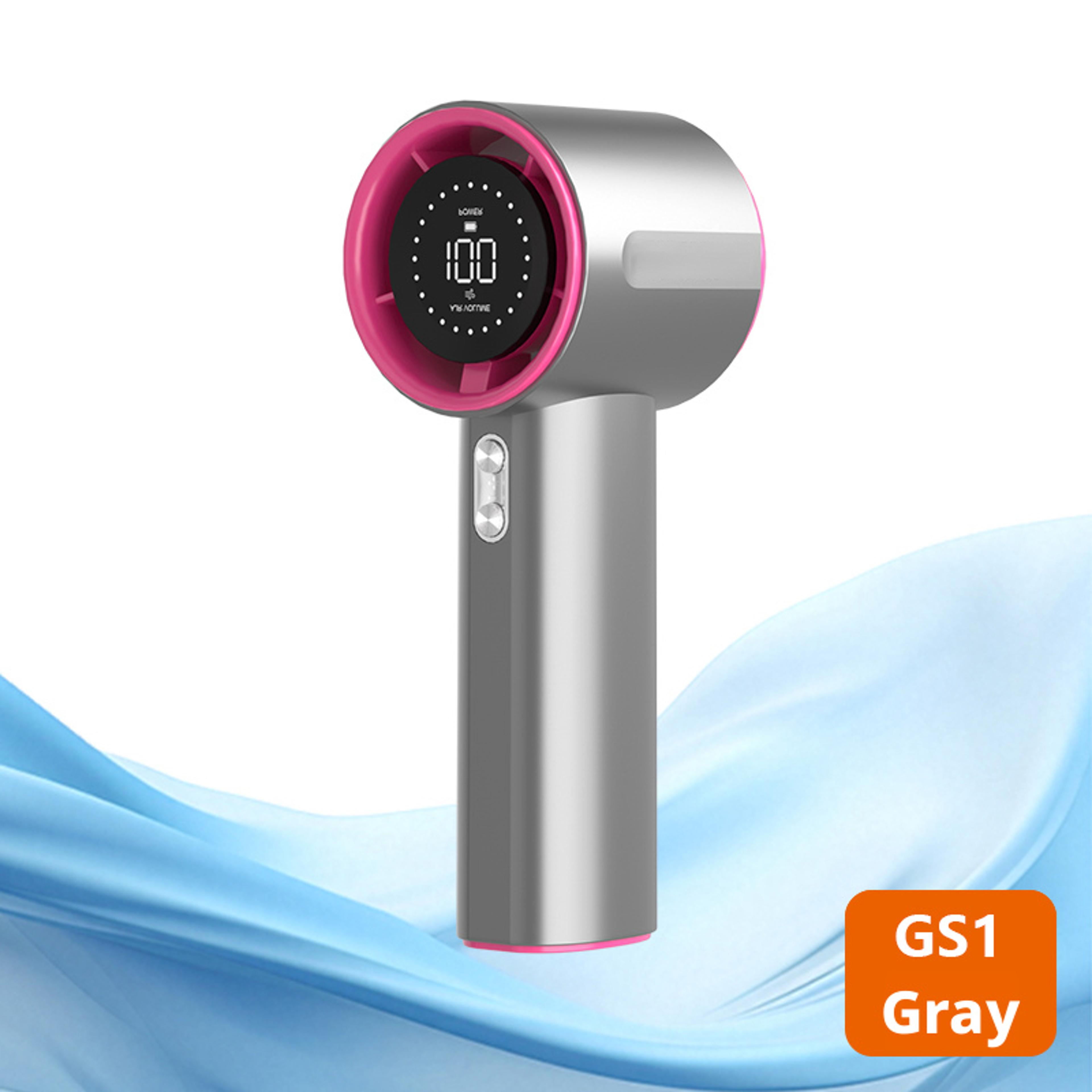 rechargeable mini turbo fan with speeds digital display portable handheld cooling fan