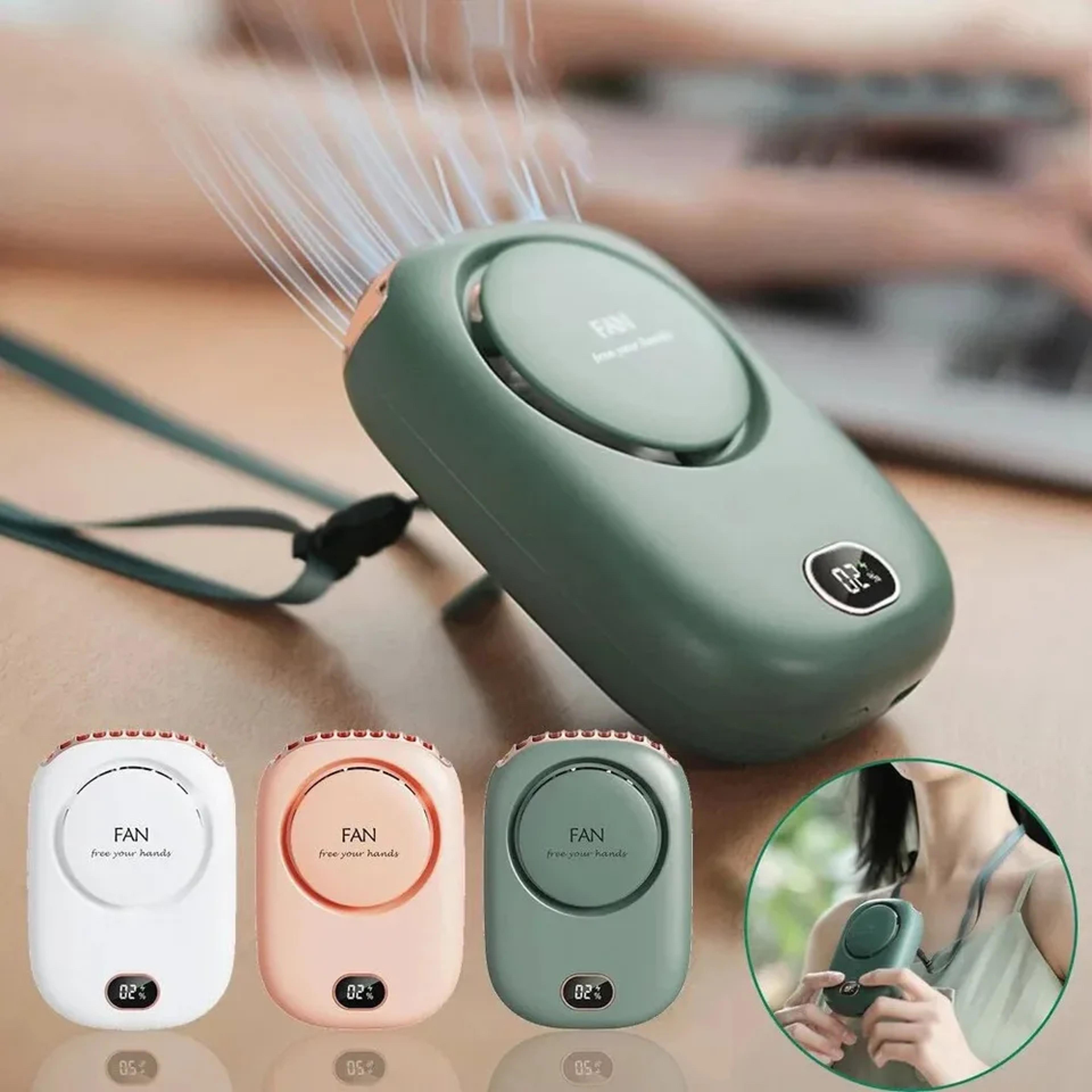 mini turbo portable fan rechargeable bladeless handheld cooling fan