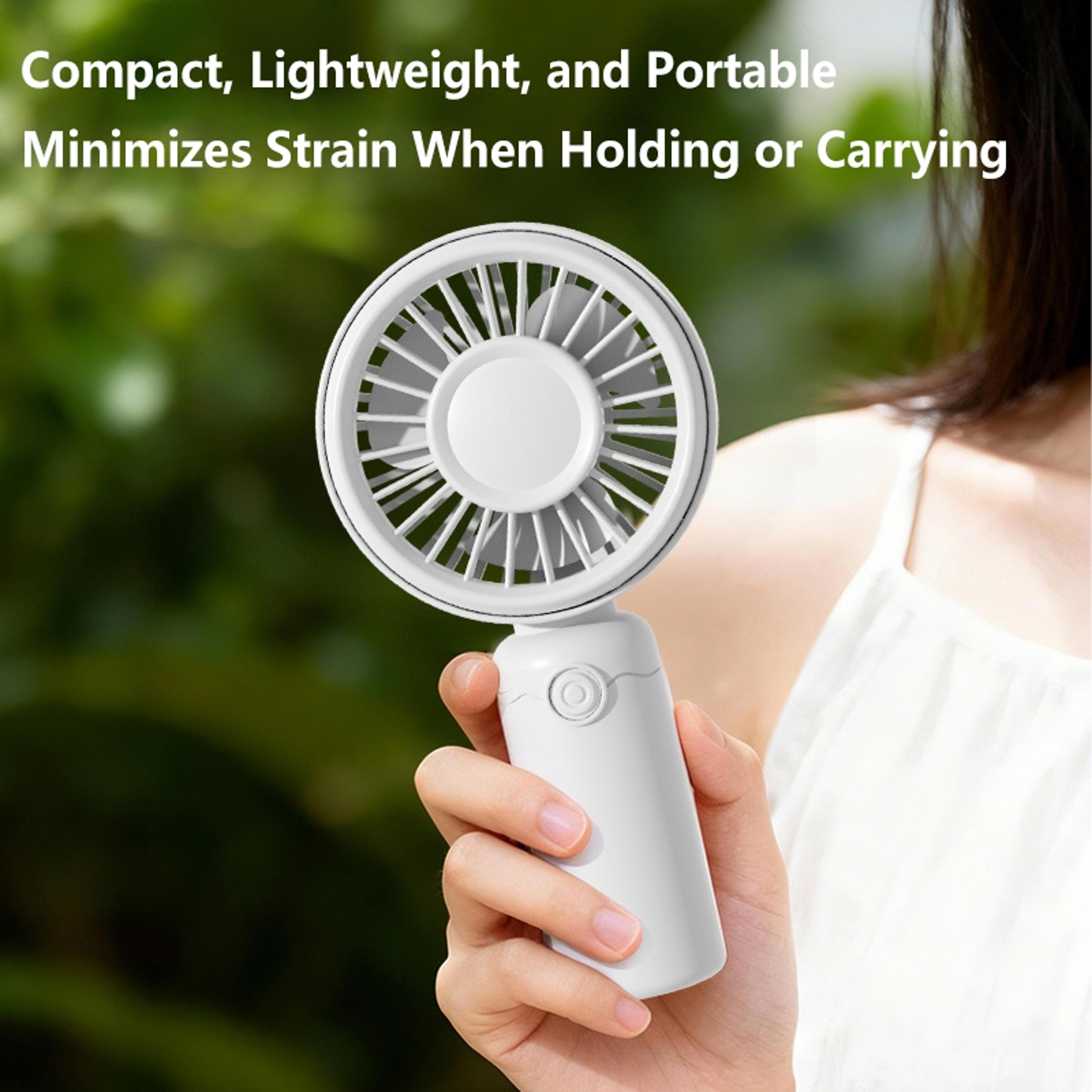 portable mini usb rechargeable fan for desk makeup travel and outdoor cooling