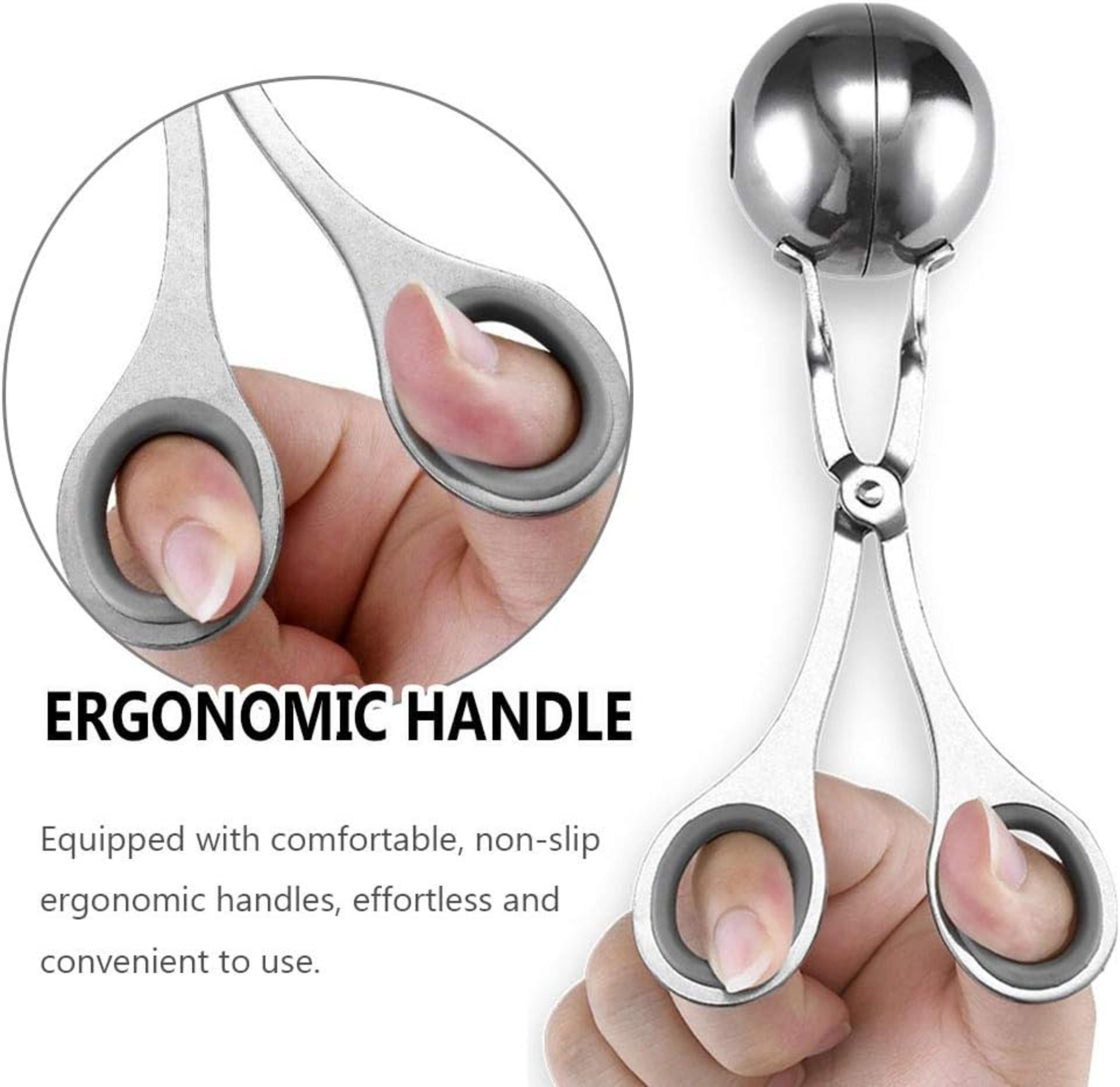 big meat ball maker tool stainless steel clip round rice ball shaper spoon meatball making mold non stick stuffed kitche