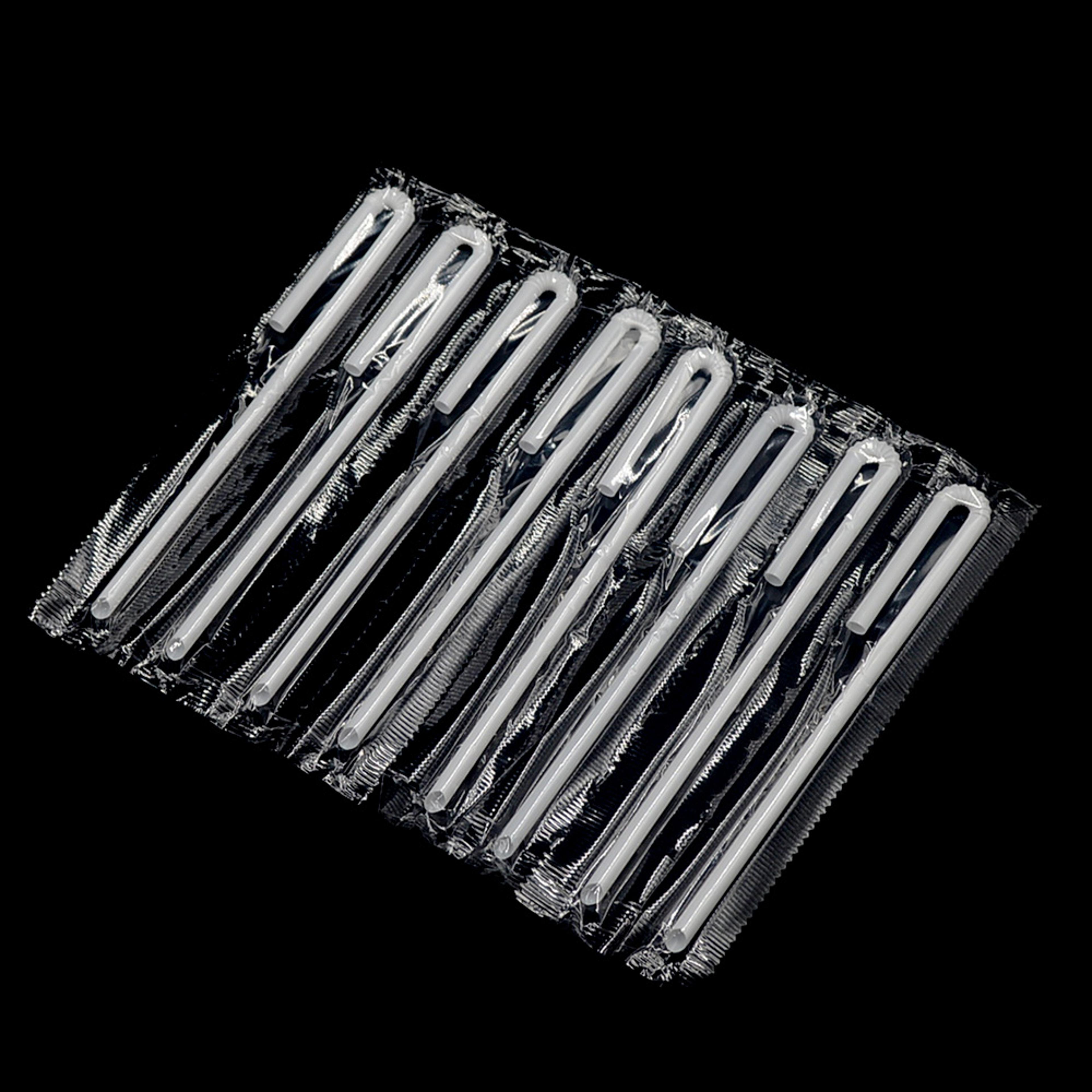 curved drinking straws package: 50-500pcs, 3.6*150mm, for milk tea, smoothies, parties