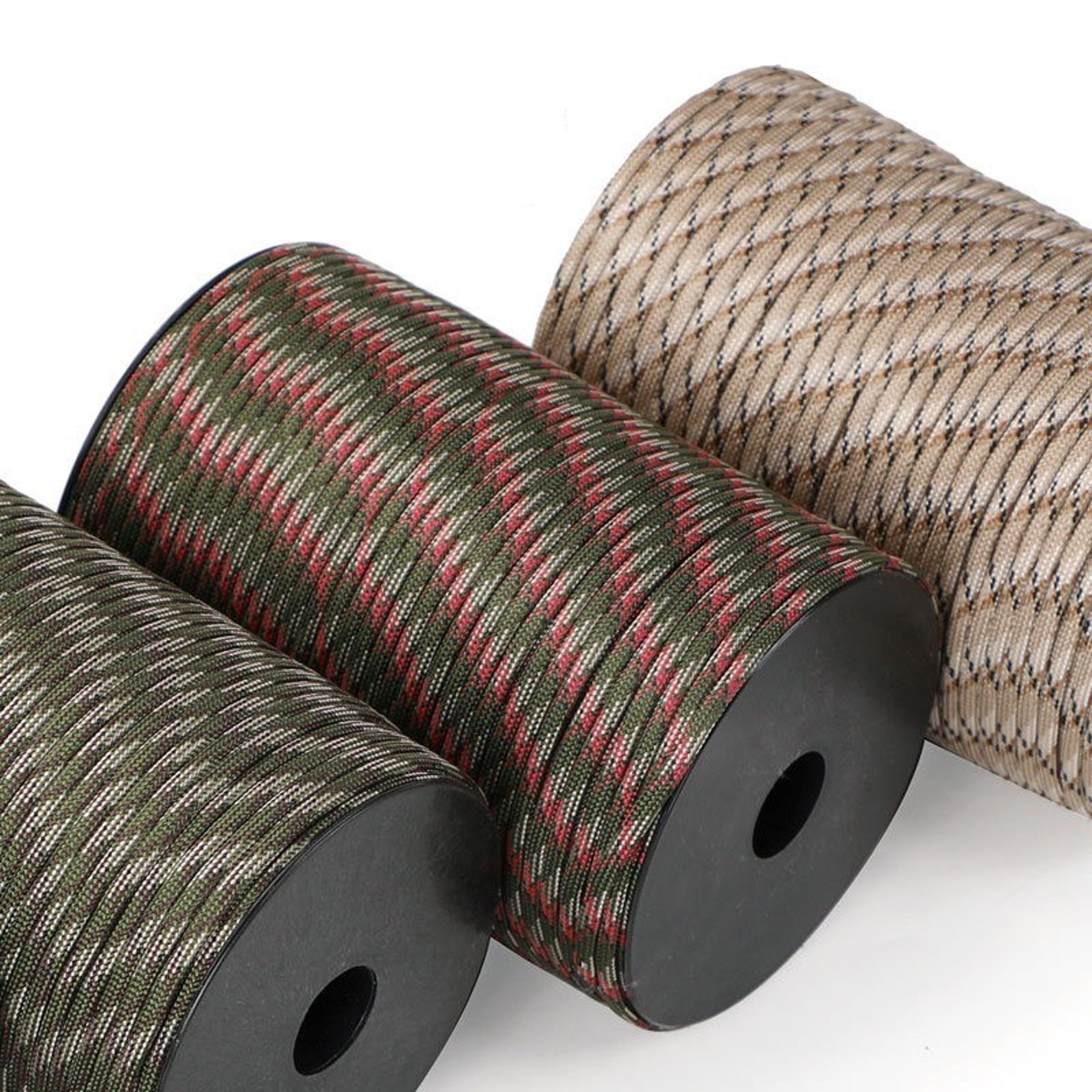 ultra strong 9 core paracord rope 4mm military-grade survival cord for camping, diy tent lanyard strap & emergency use