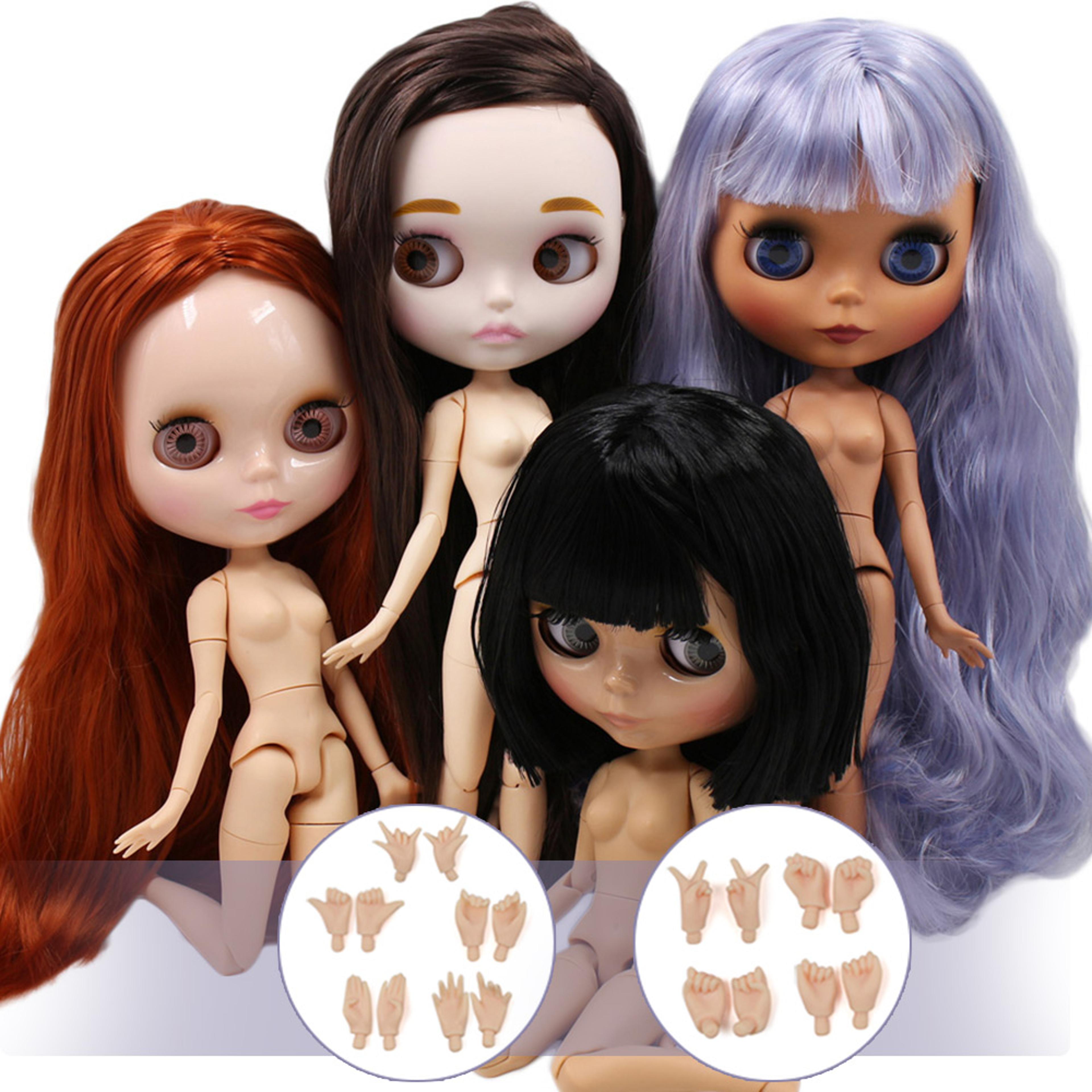 diy changeable icy dbs blyth doll, 1/6 scale bjd toy with ob24 ball joint body anime girl collectible