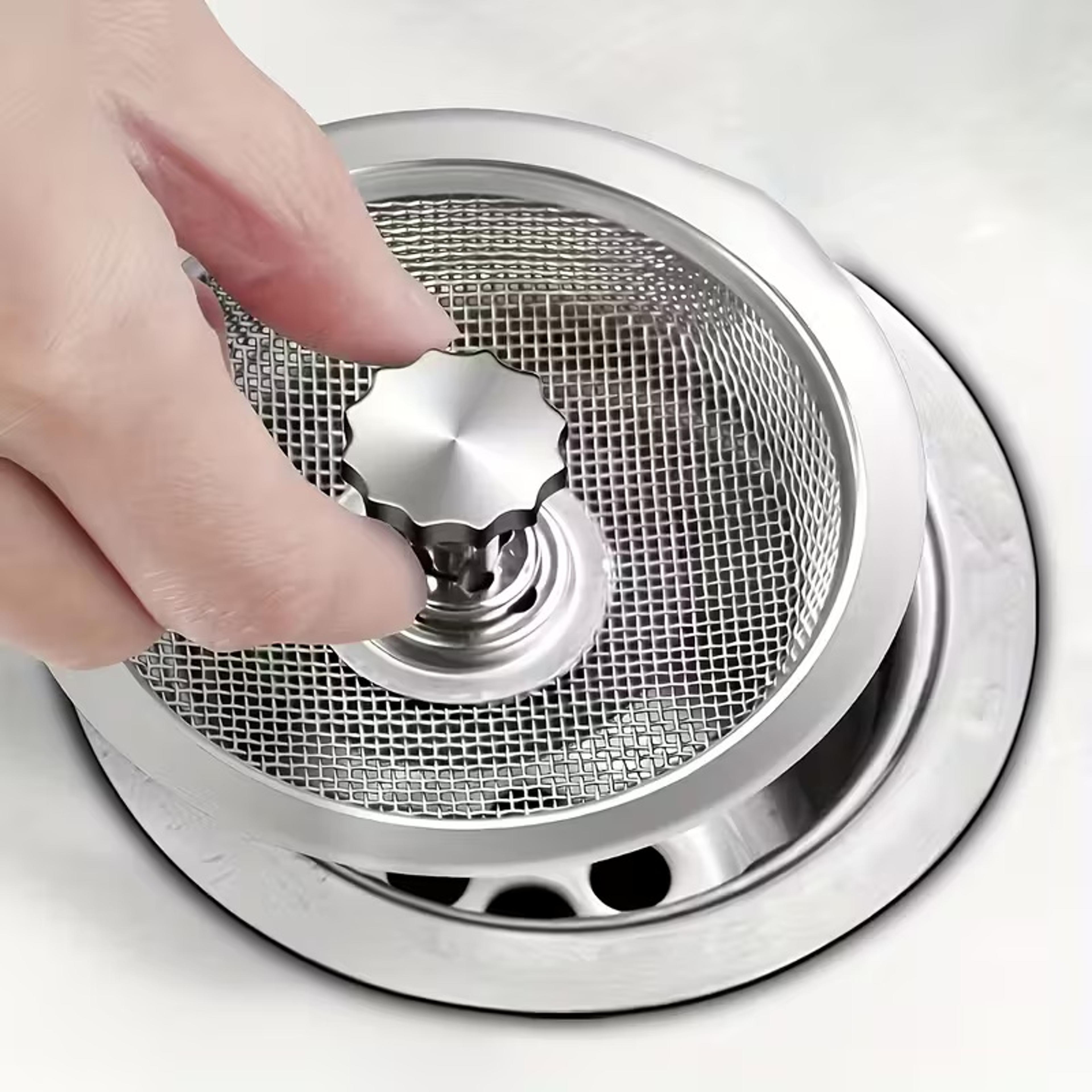 premium stainless steel kitchen sink strainer dual mesh non clog drain filter