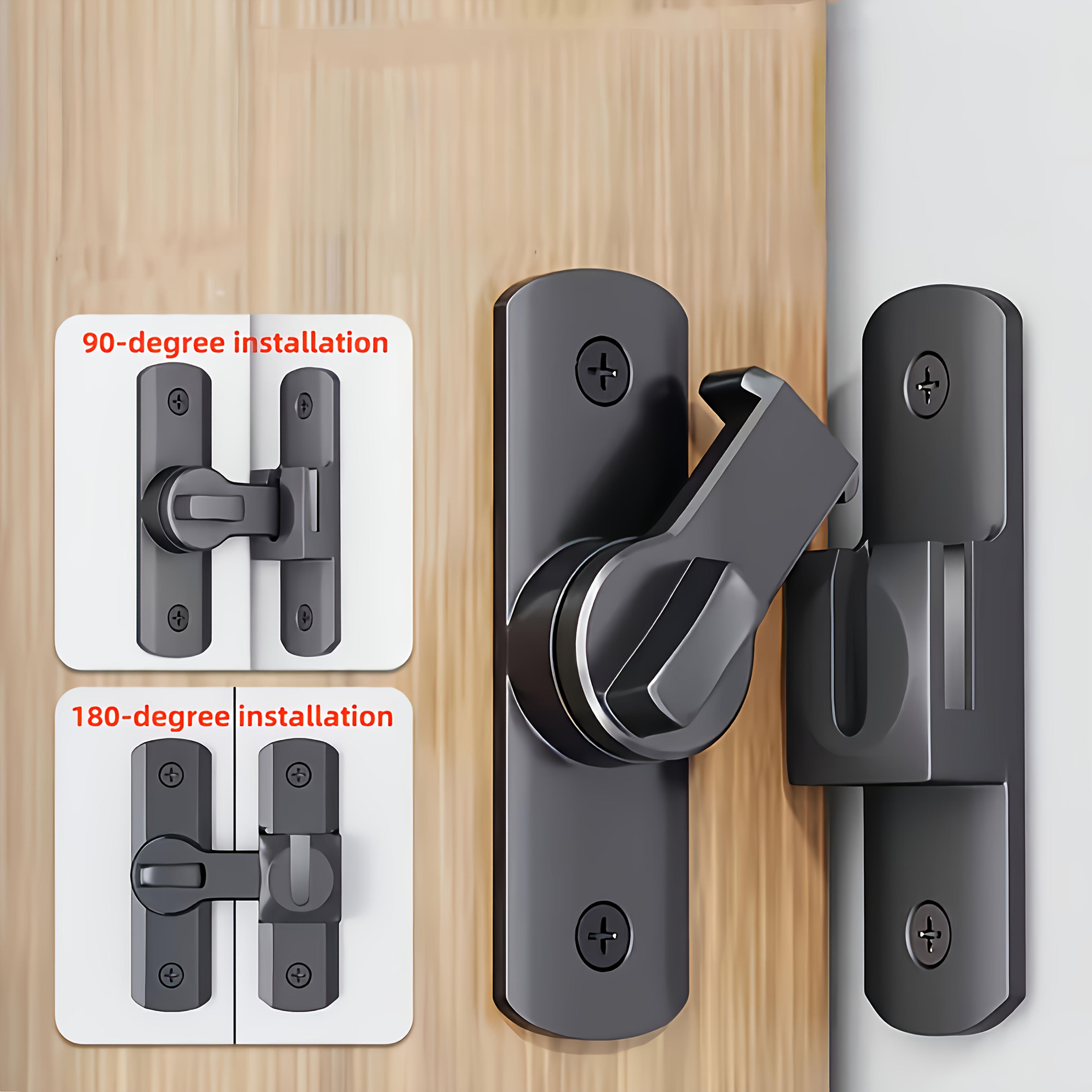 heavy duty adjustable sliding pin anti theft door lock with keyless entry