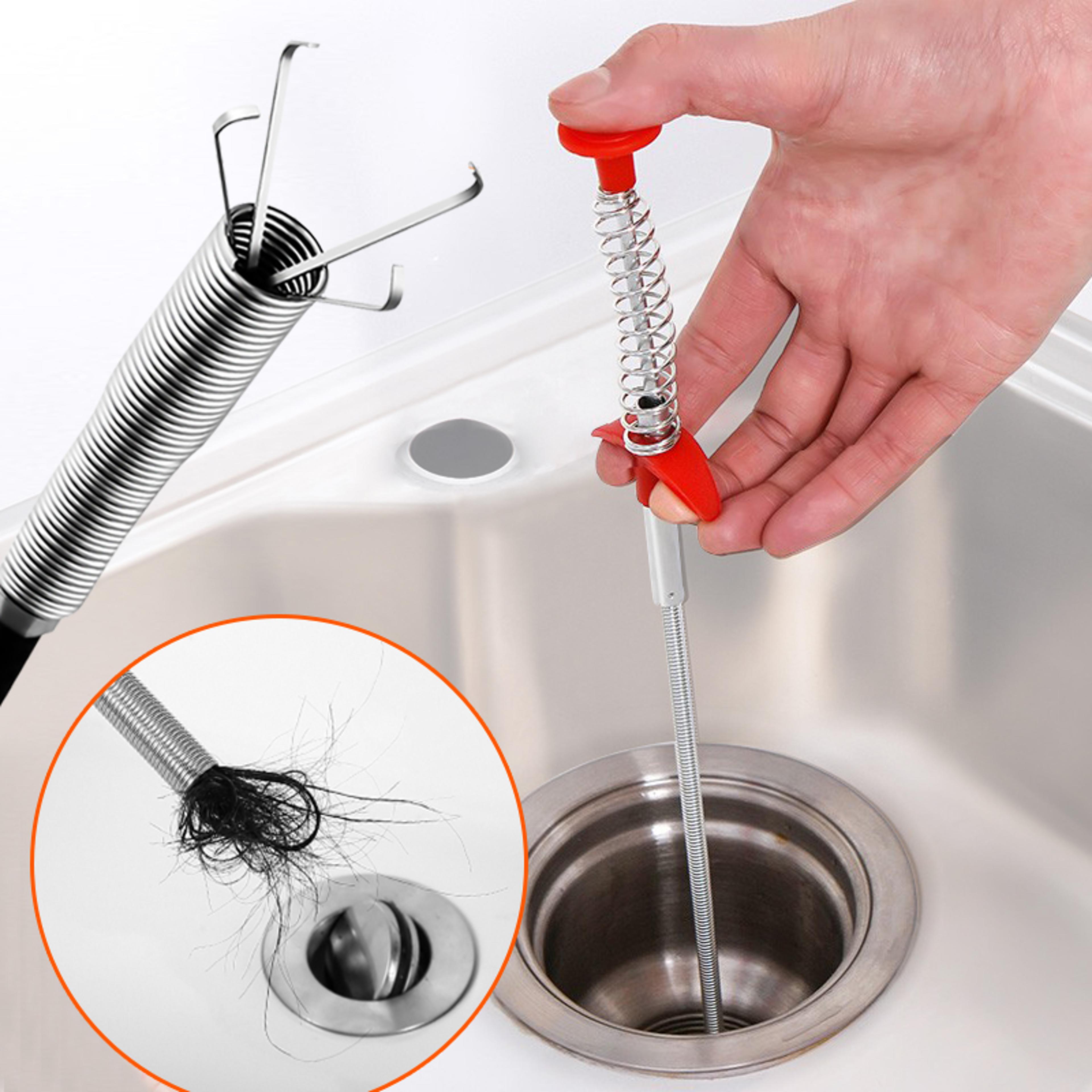 manual claw flexible drain clog remover tool for toilets & pipes