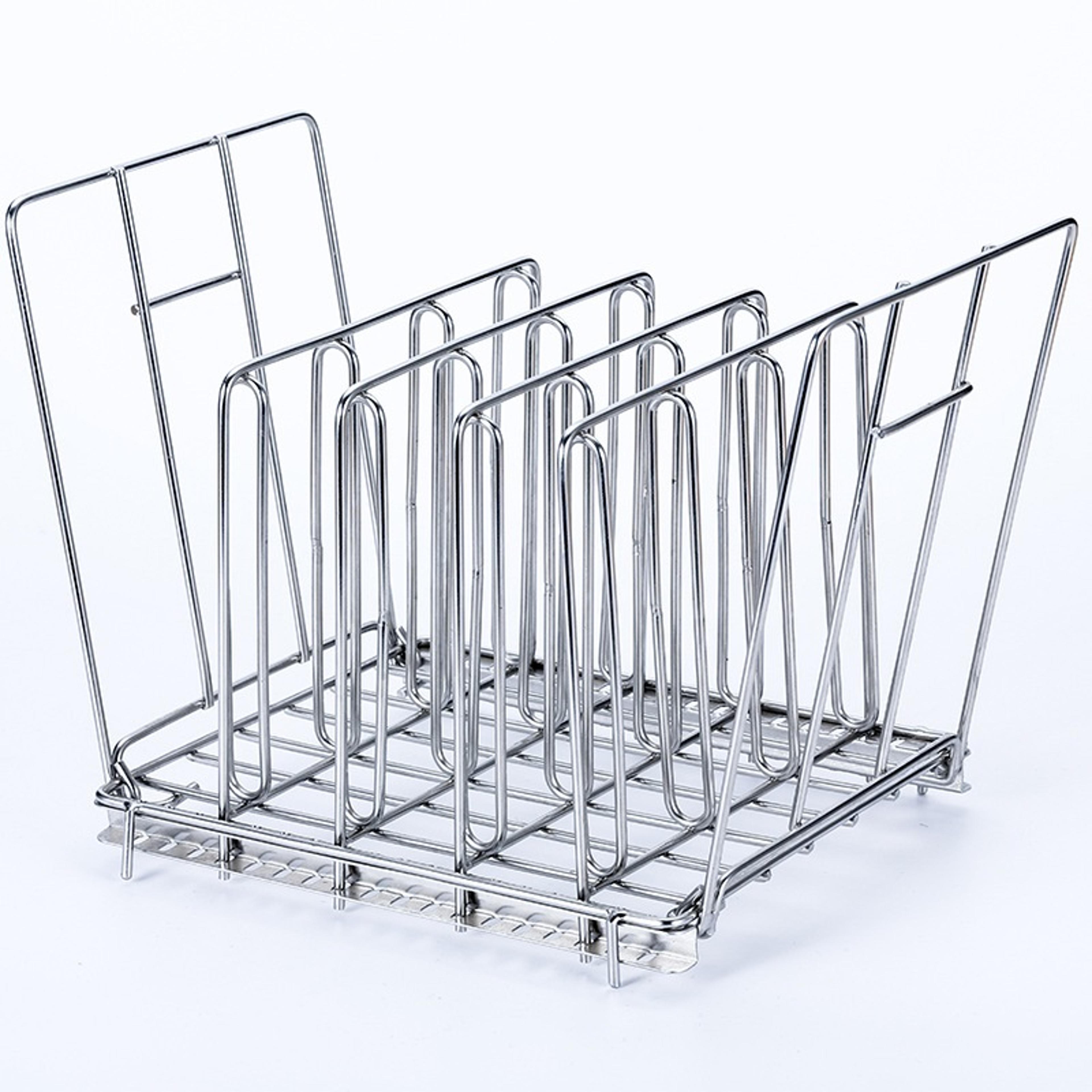 stainless steel sous vide rack with adjustable no float bar for even precision cooking