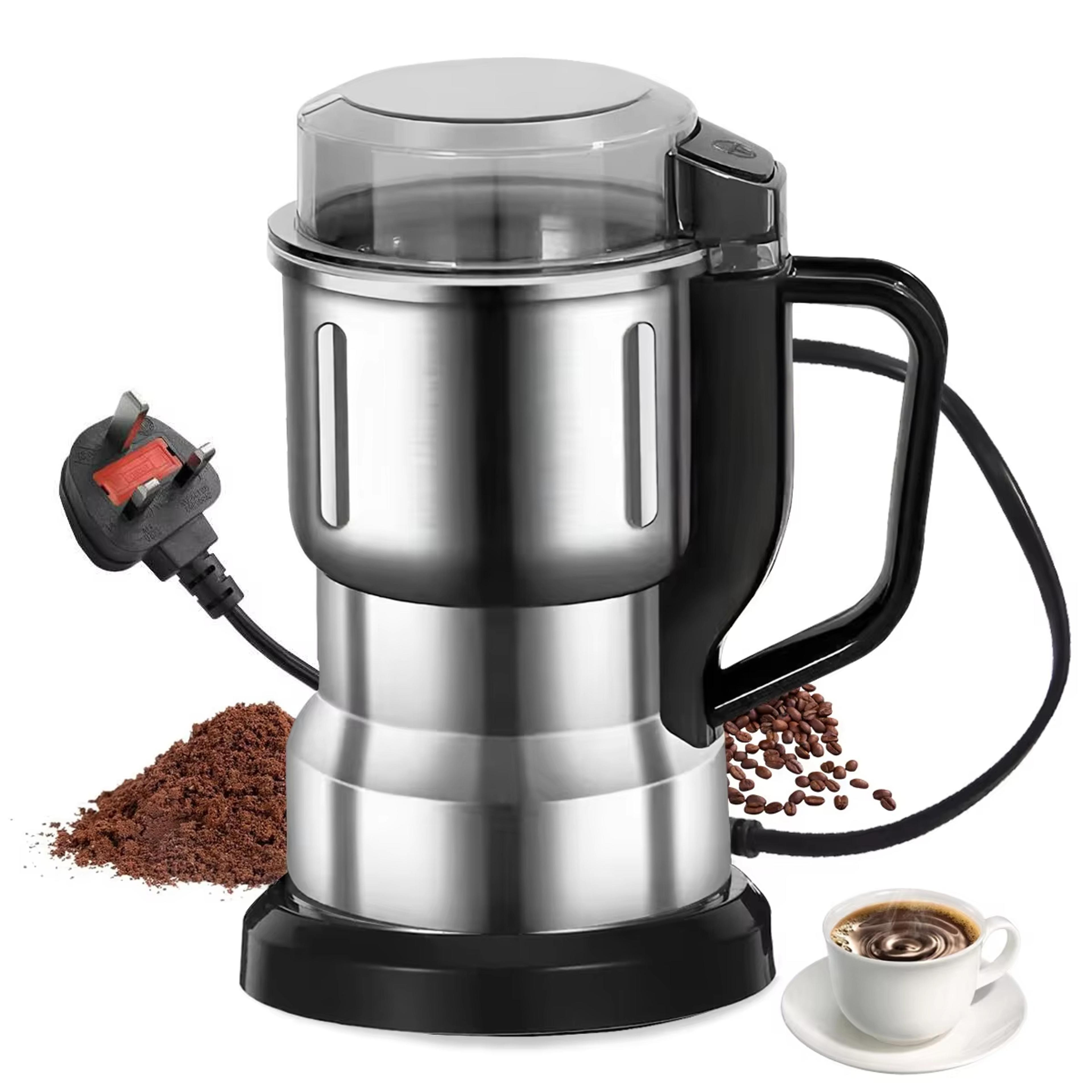 fresh grind pro electric coffee grinder & spice grinder for beans herbs seeds and nuts
