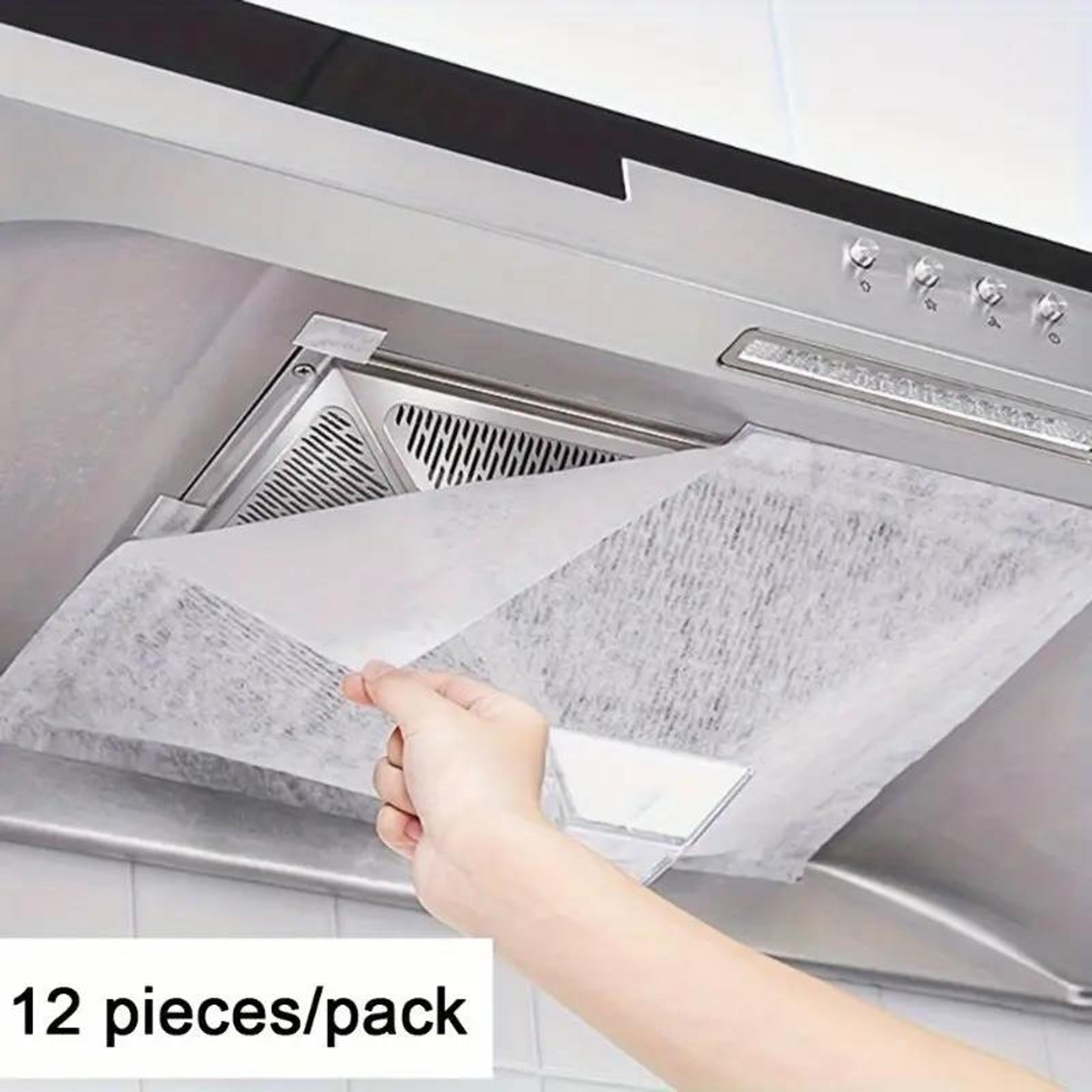 disposable range hood filter sheets for grease protection and cleaner kitchen air