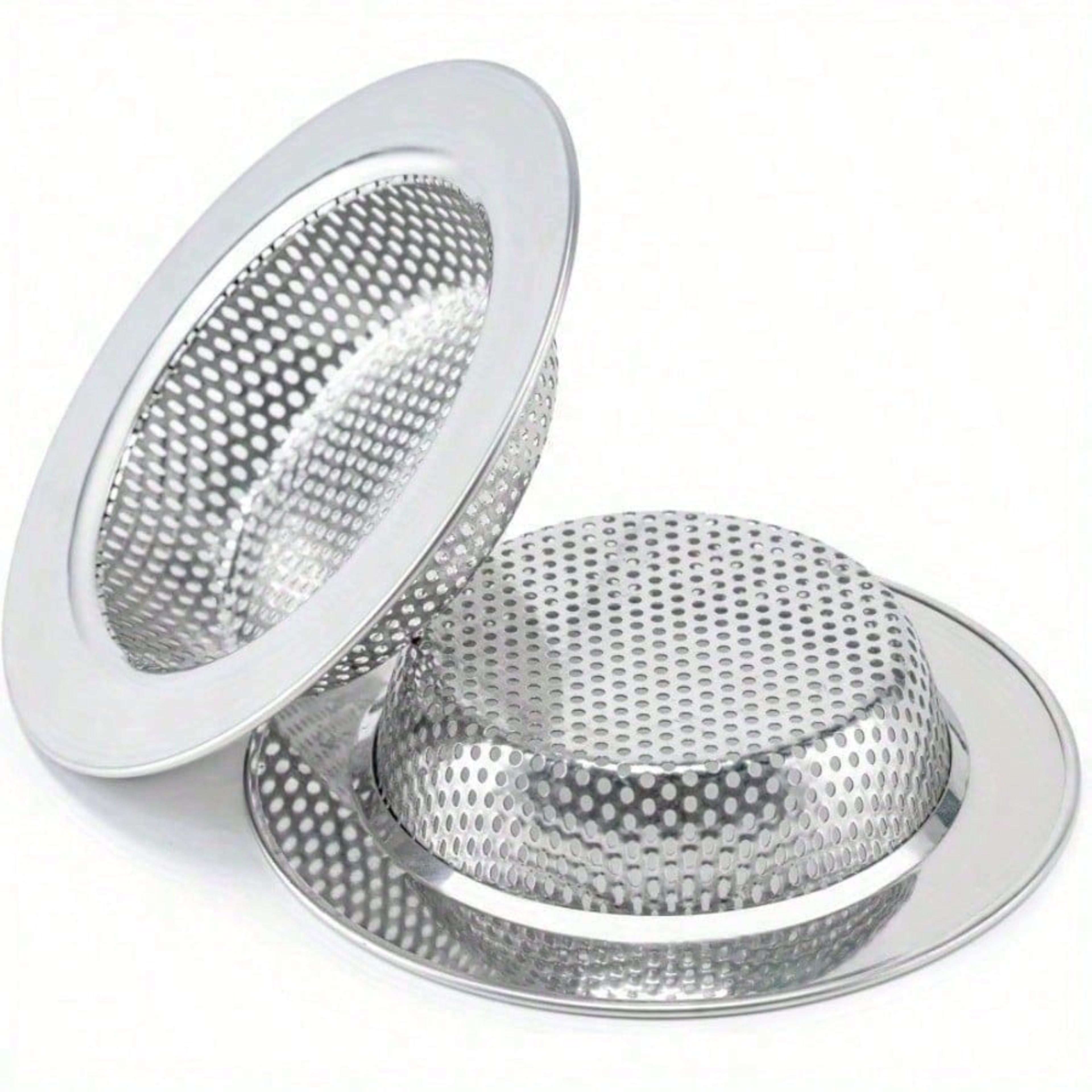 kitchen sink strainer with double layer anti clog basket and stainless steel drain protector