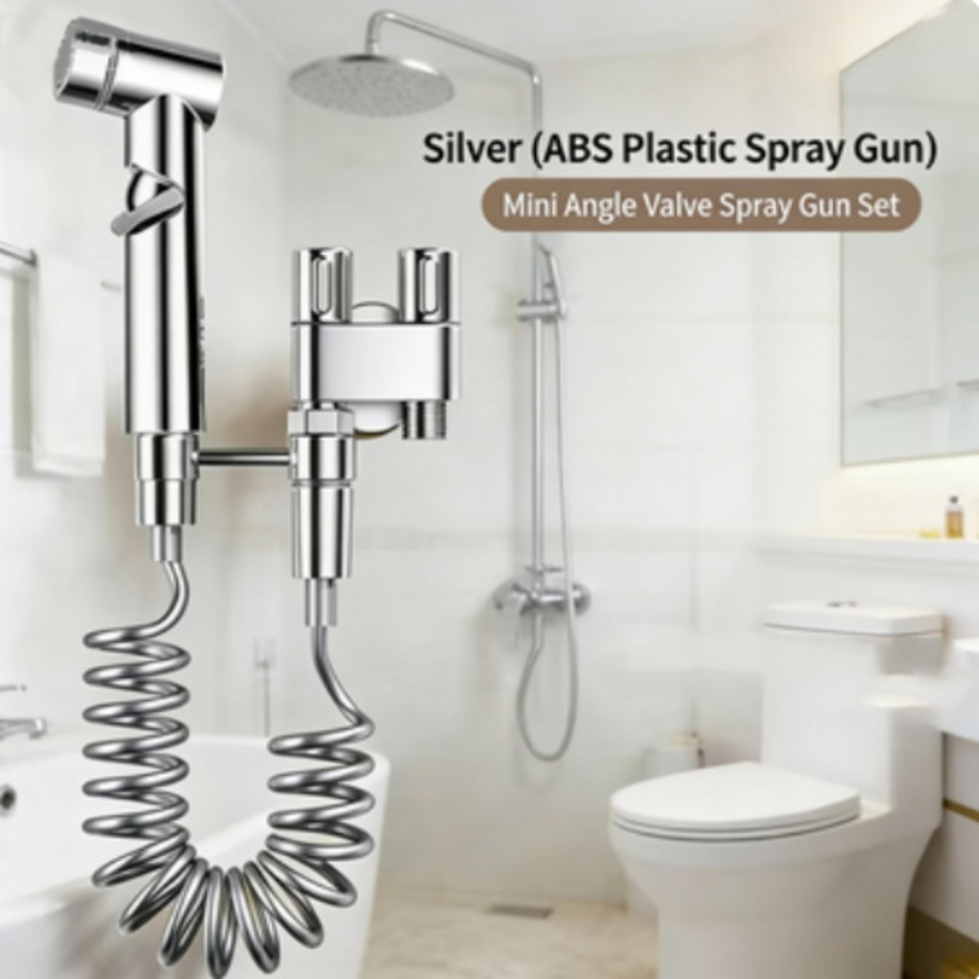 premium dual mode high pressure handheld toilet spray gun & bathroom cleaning kit