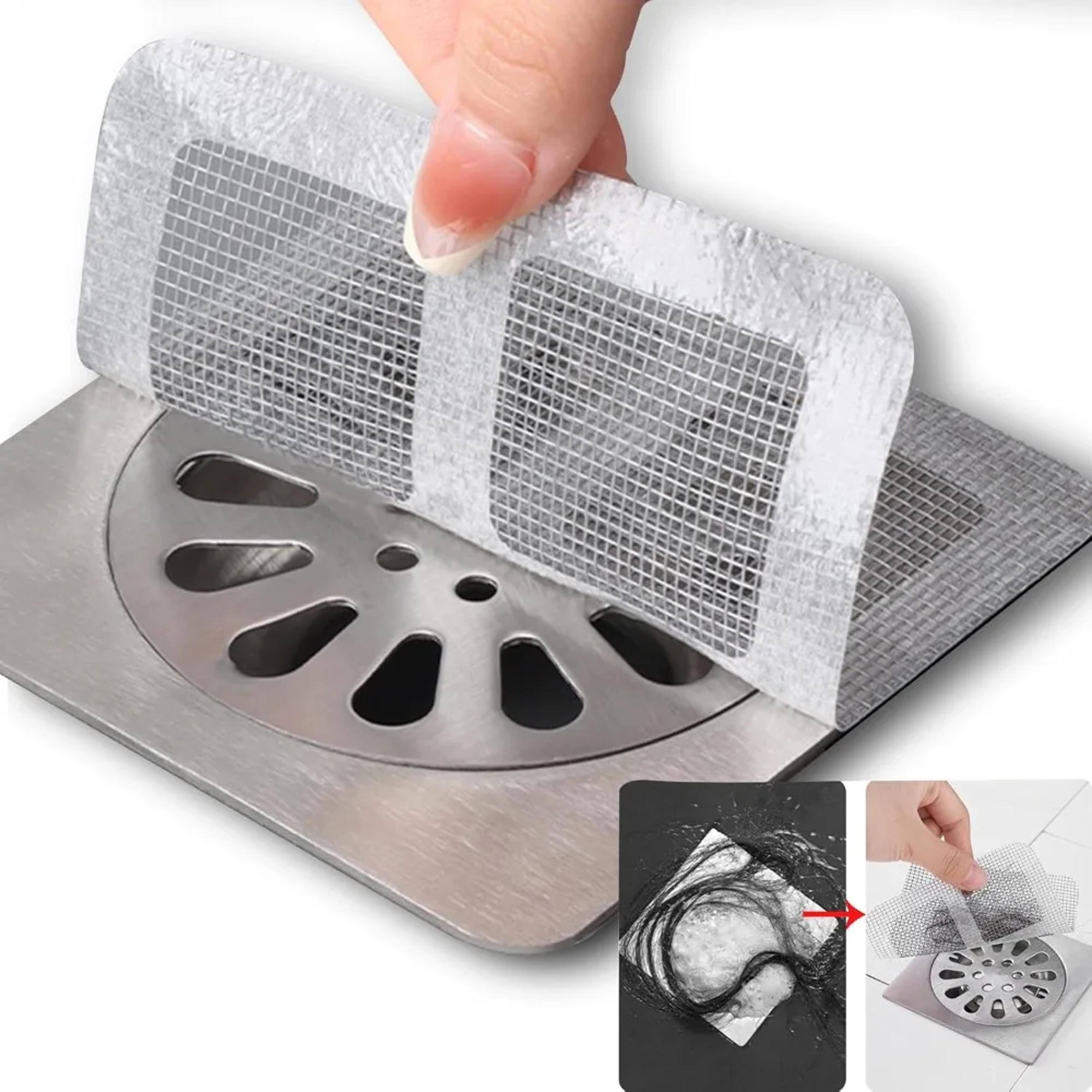 disposable hair catcher drain stickers anti clog floor drain mesh for bathroom & kitchen