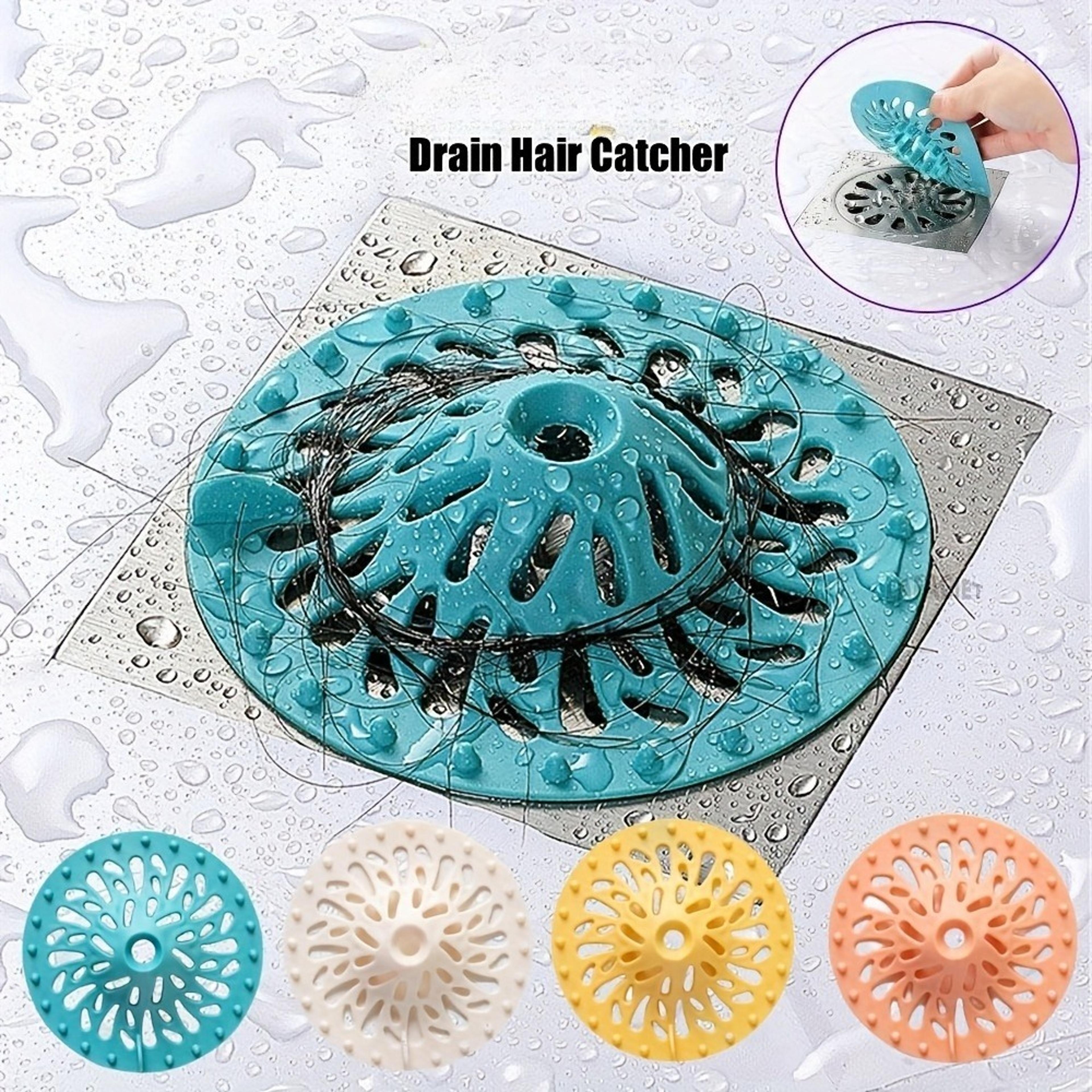 universal hair catcher drain cover anti clog shower drain strainer for sink bathtub & kitchen