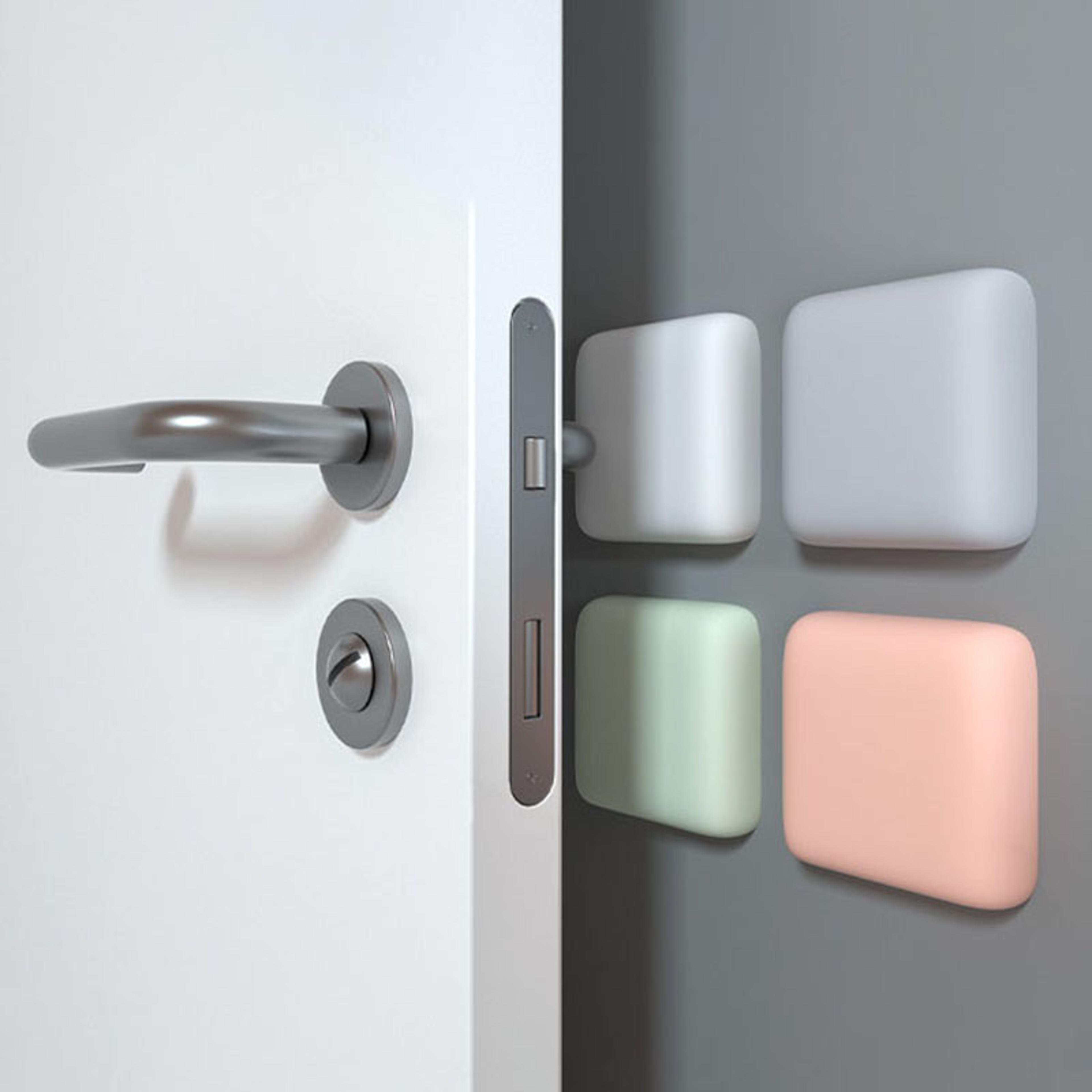 premium silicone door handle wall protector bumper pad anti shock adhesive door stopper