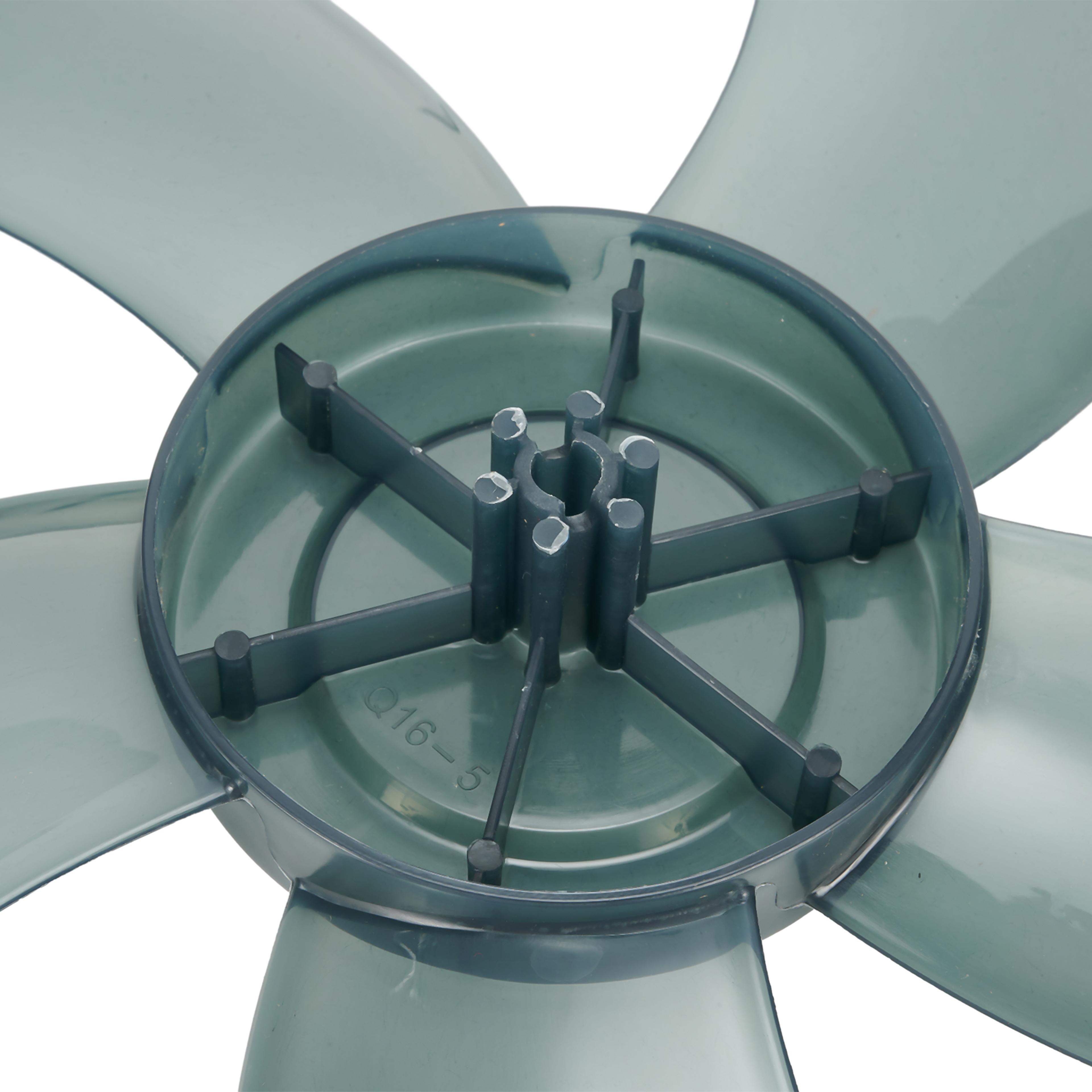 premium five leaf replacement fan blade for stand & desk fans with nut cover