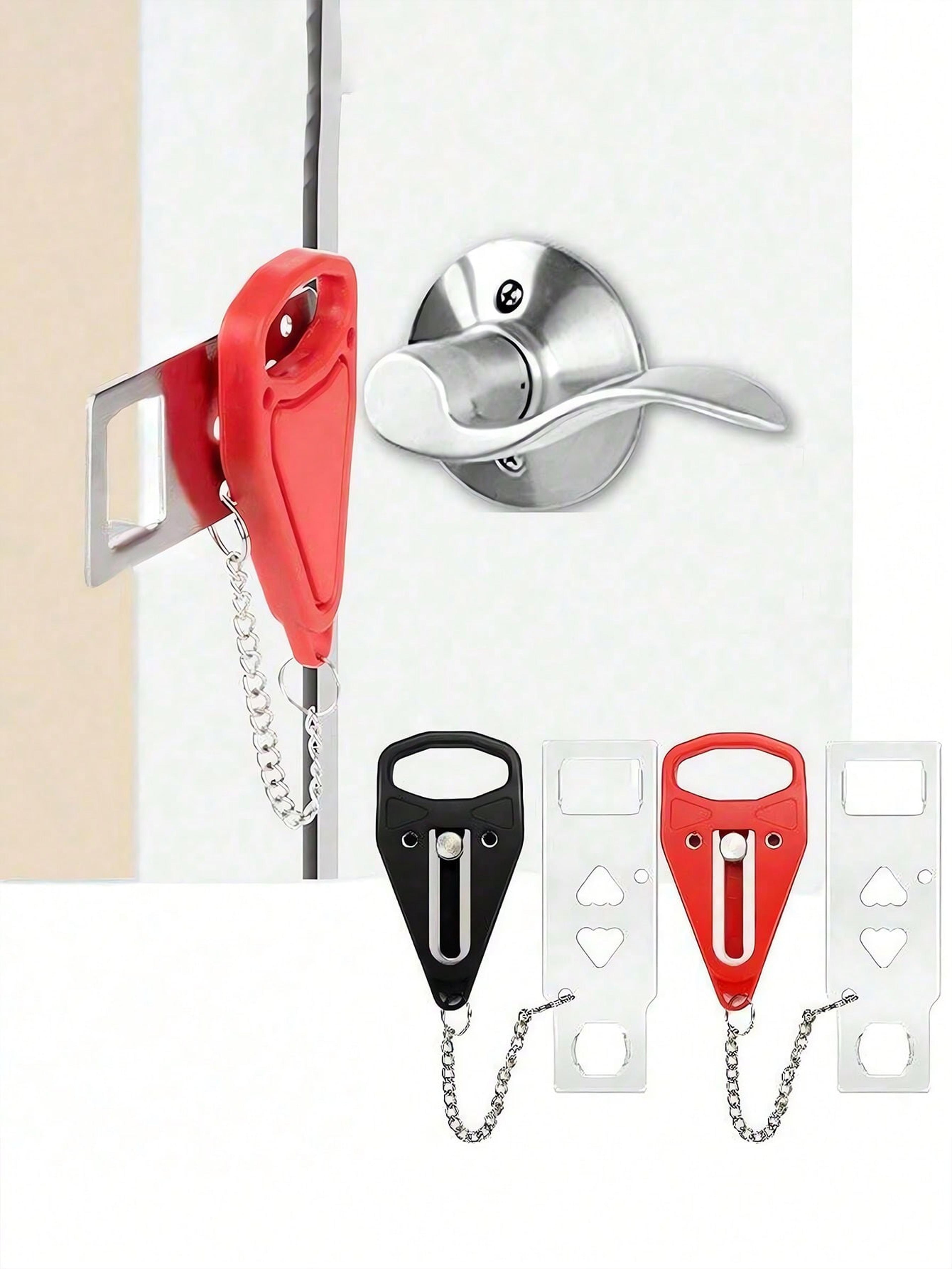 portable travel door lock extra security privacy lock for hotels, apartments & home