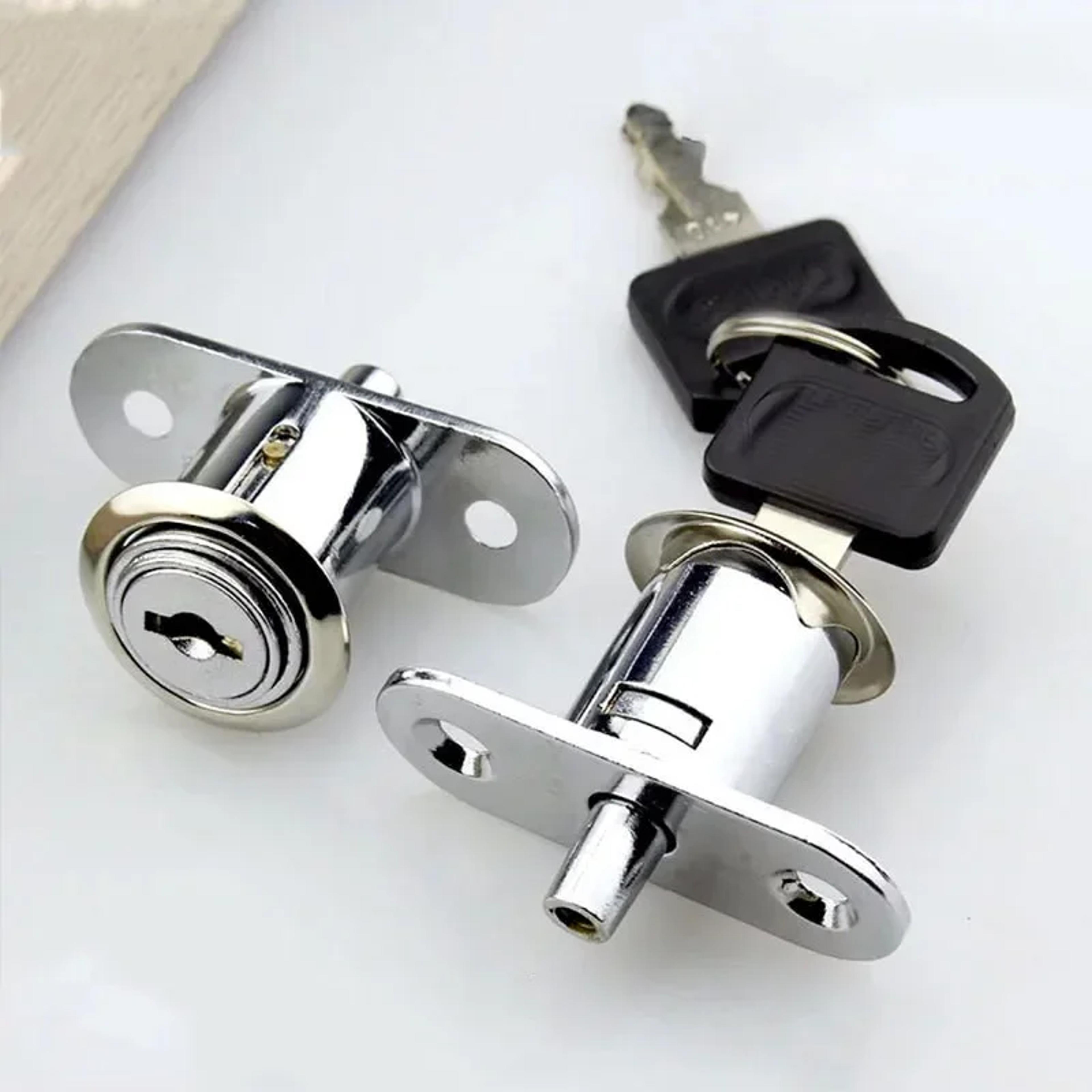 secure key cam cylinder cabinet lock with keys for drawers wardrobes & sliding doors