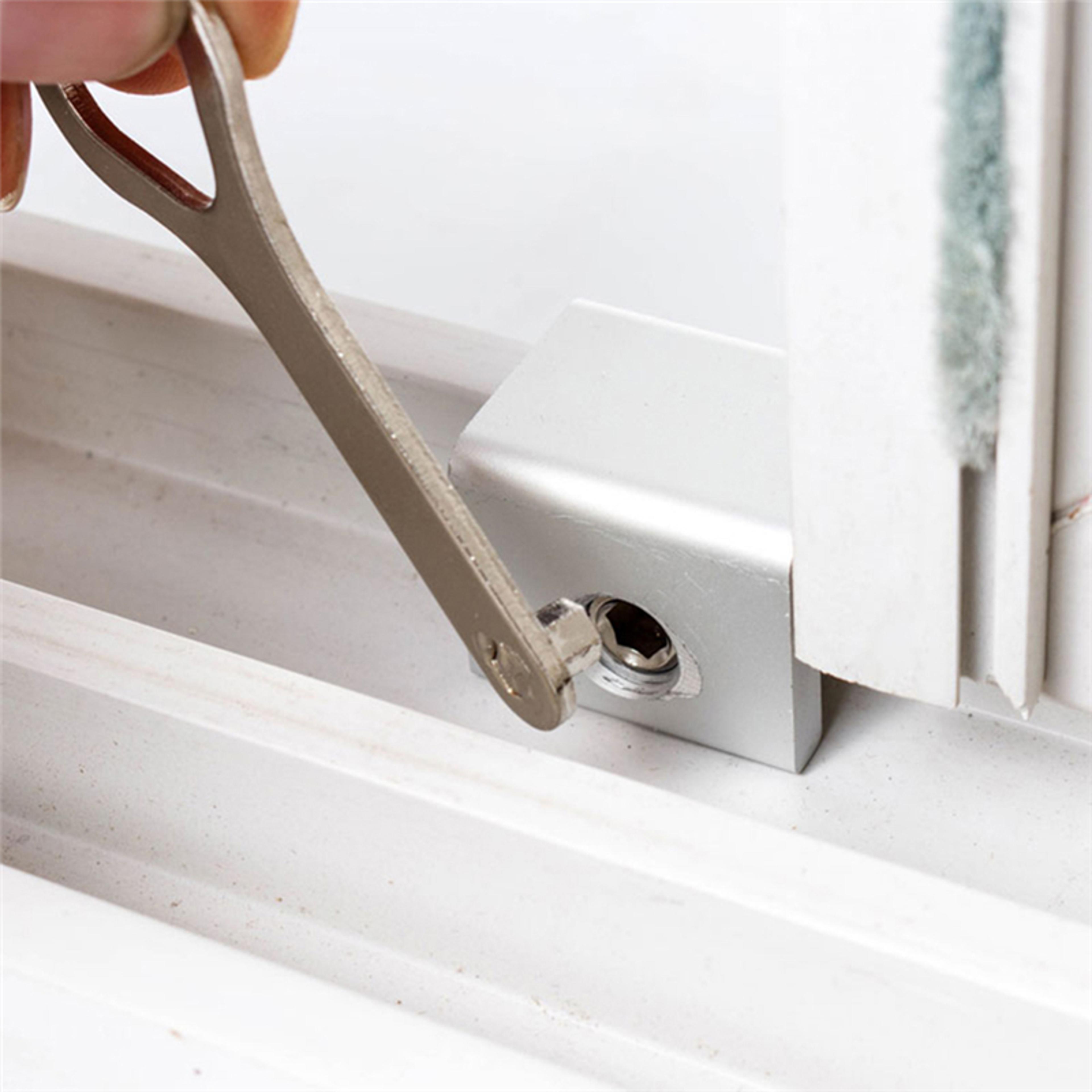 adjustable aluminum sliding window lock with key child safety window security stopper