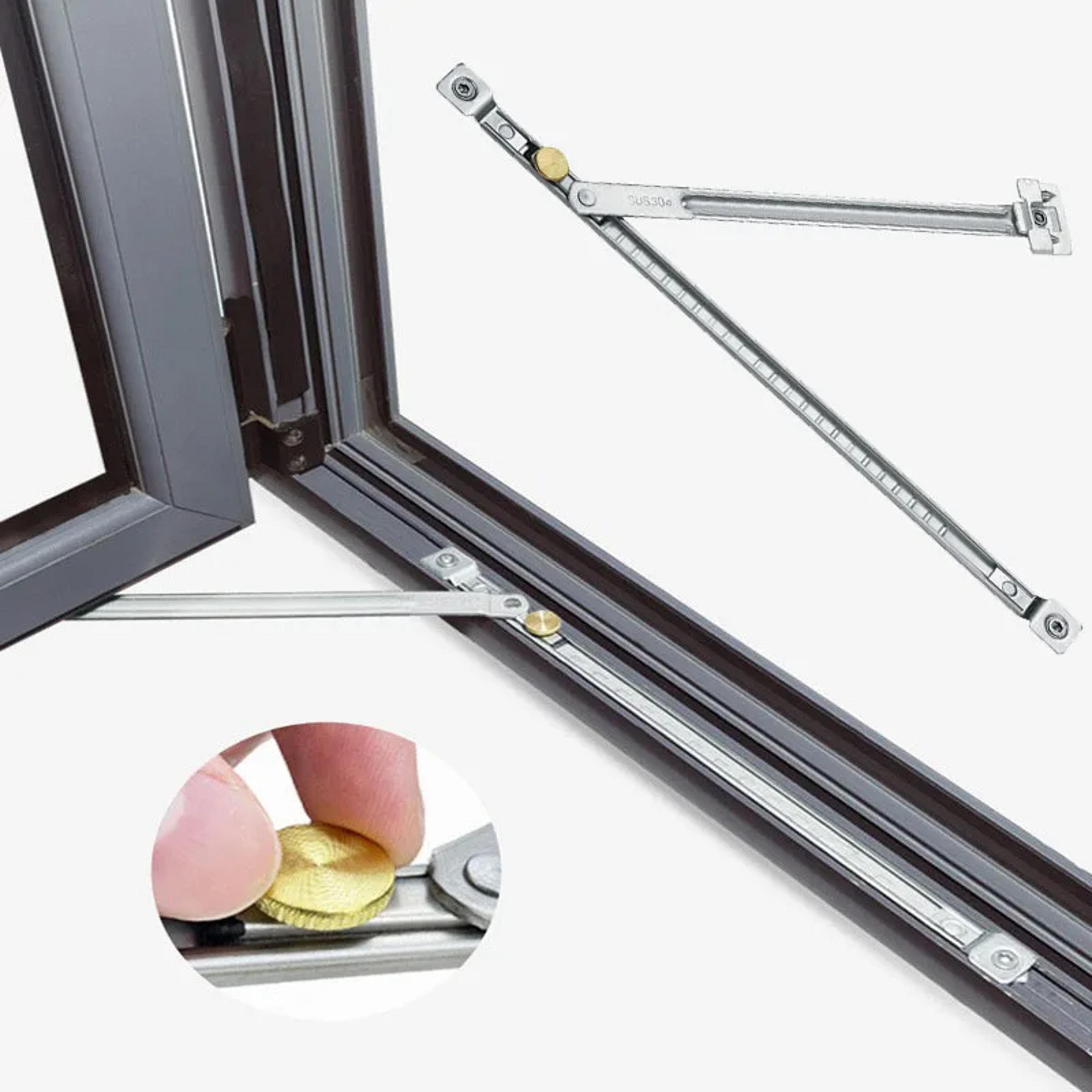 adjustable window restrictor lock with child safety protection and windproof window stopper