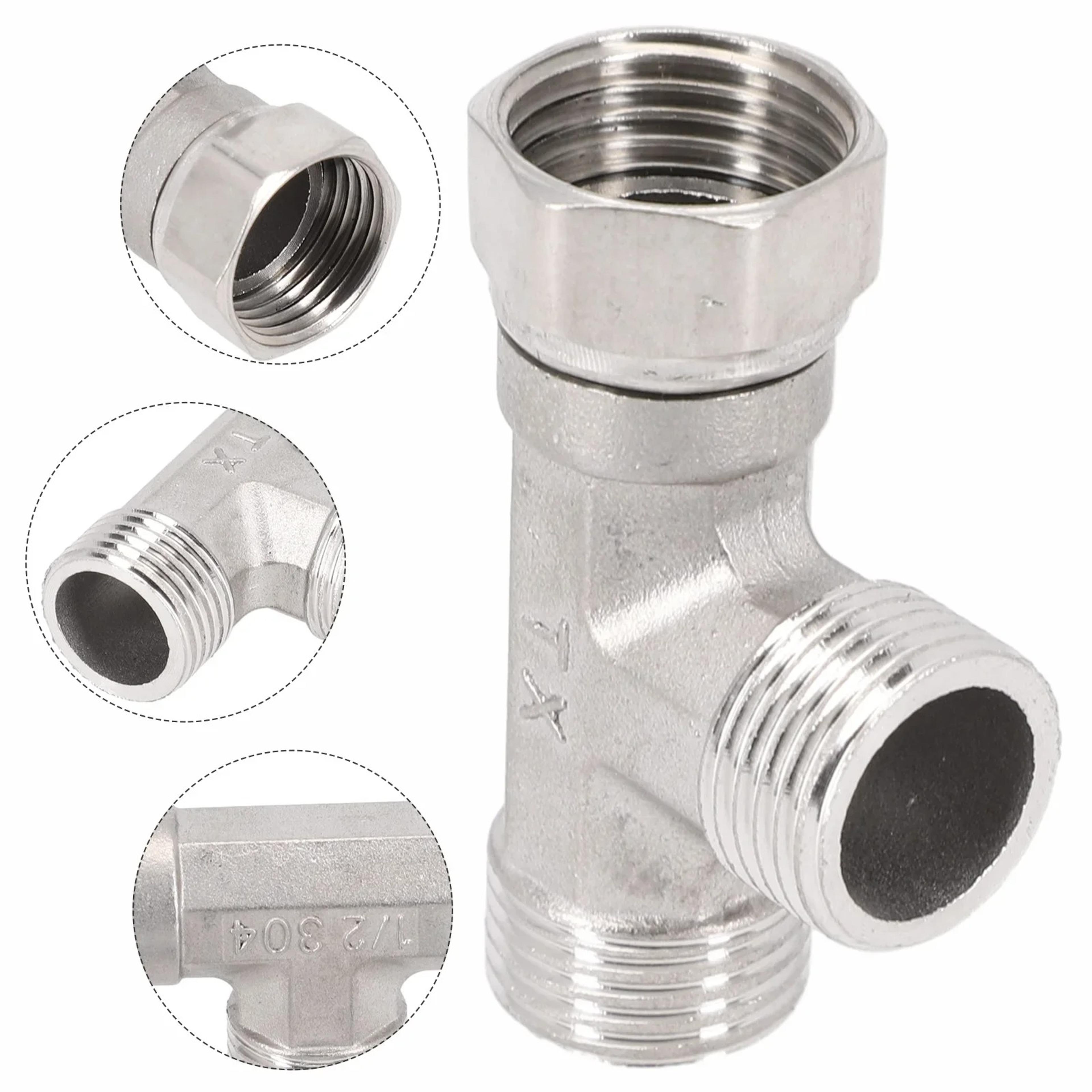 stainless steel shower diverter valve water splitter for bidet sprayer and handheld shower