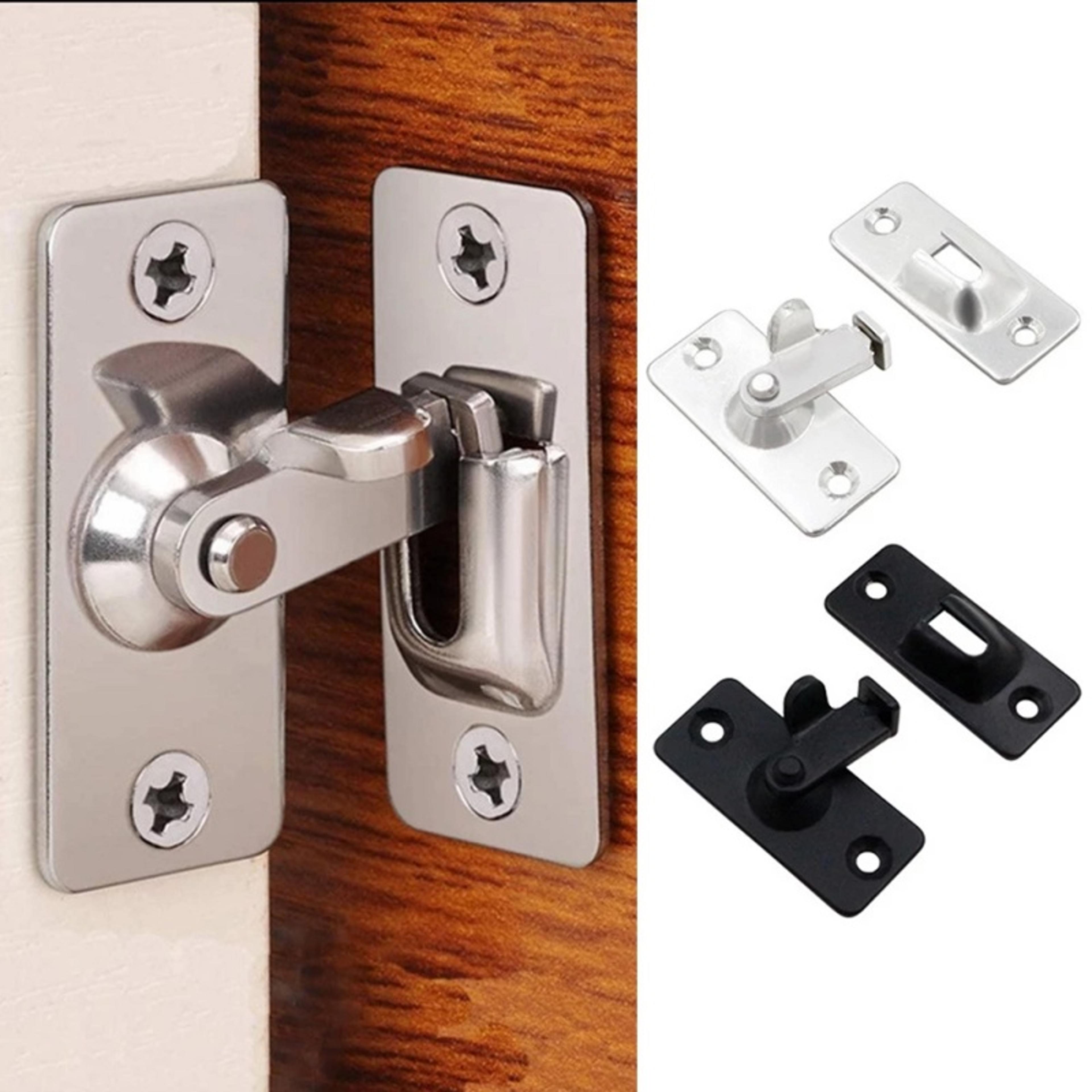 stainless steel door latch lock with flip hasp for sliding doors and cabinets