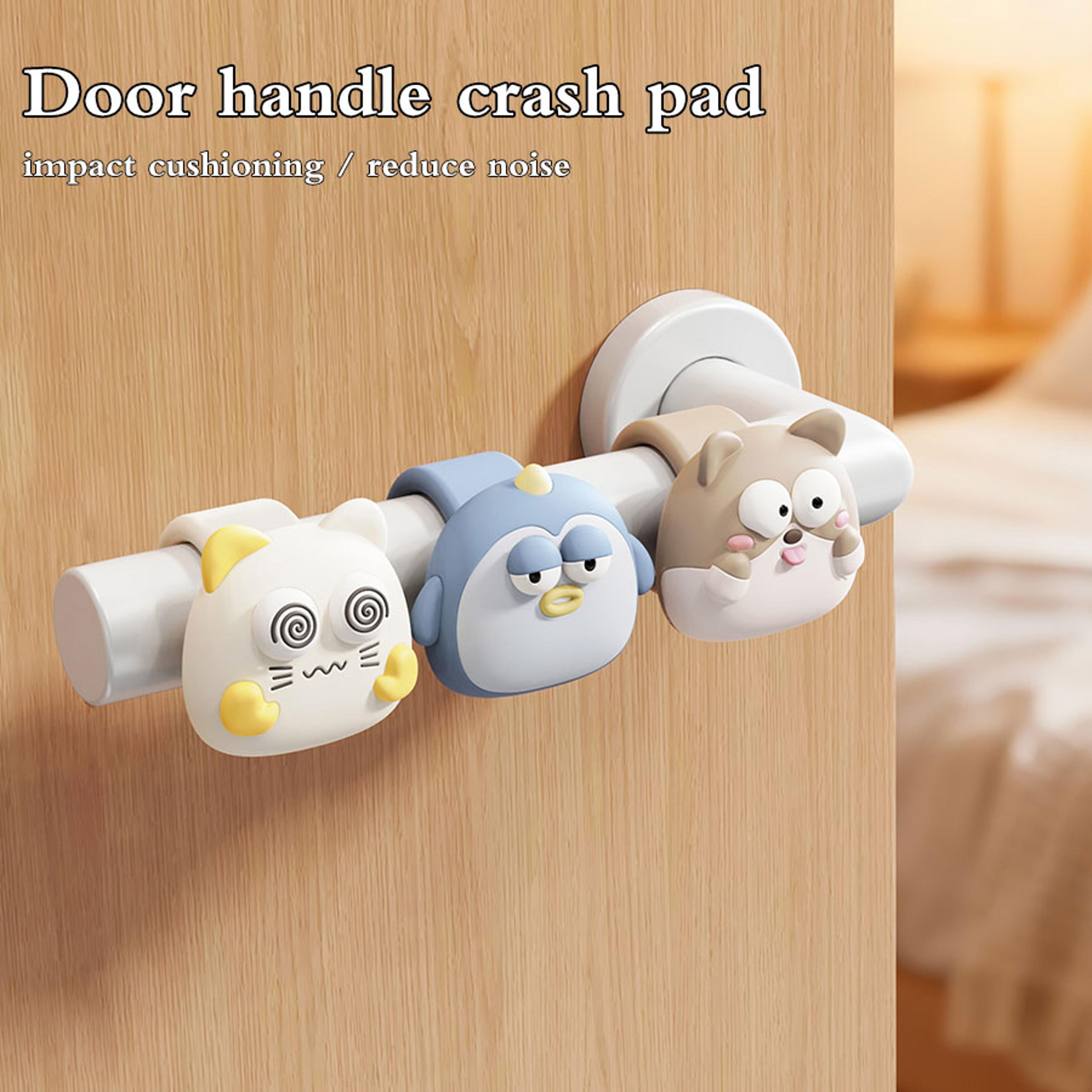 cute cartoon door handle protector anti collision door stopper pad for doors and windows