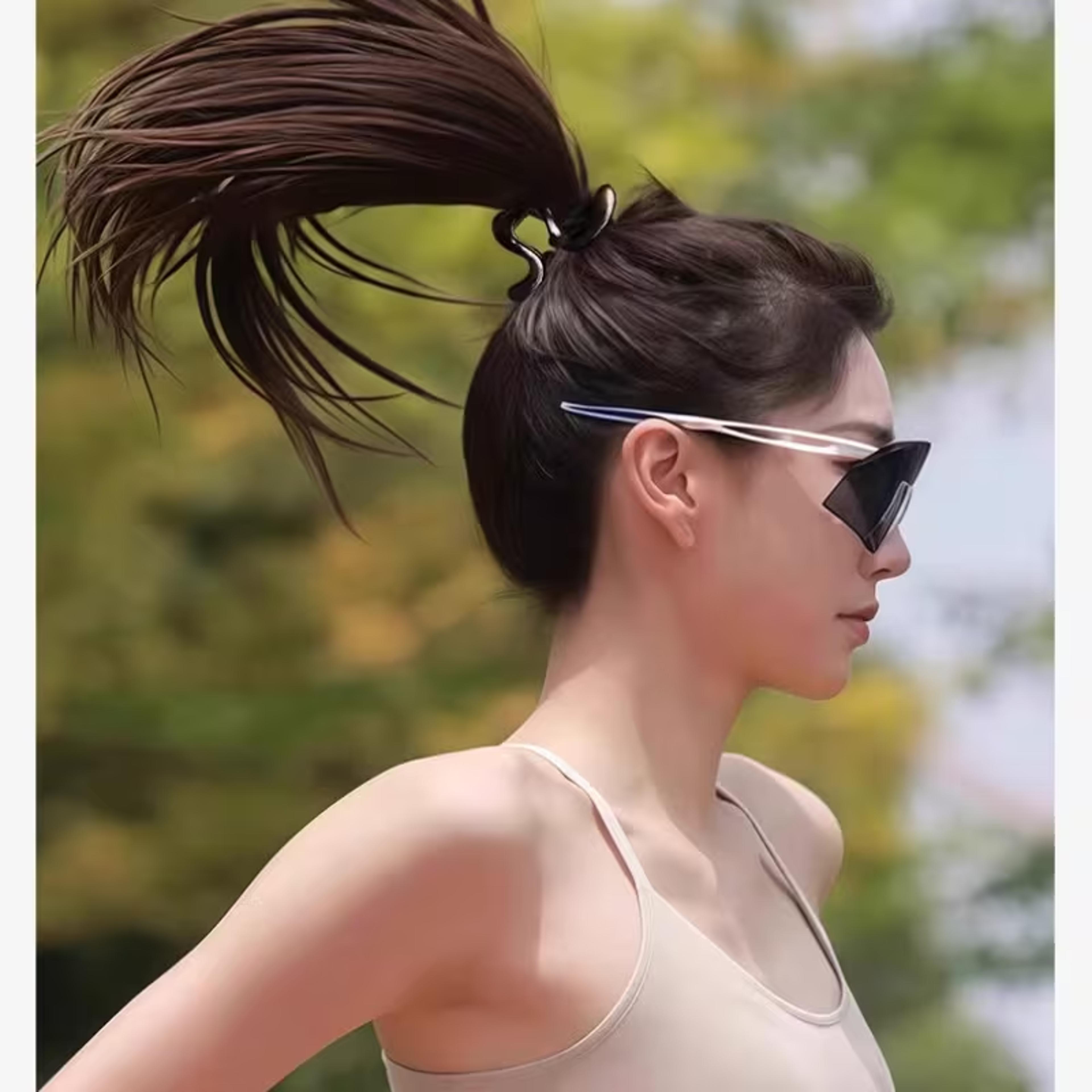 elegant curved ponytail hairpins for women stylish back of head hair accessory