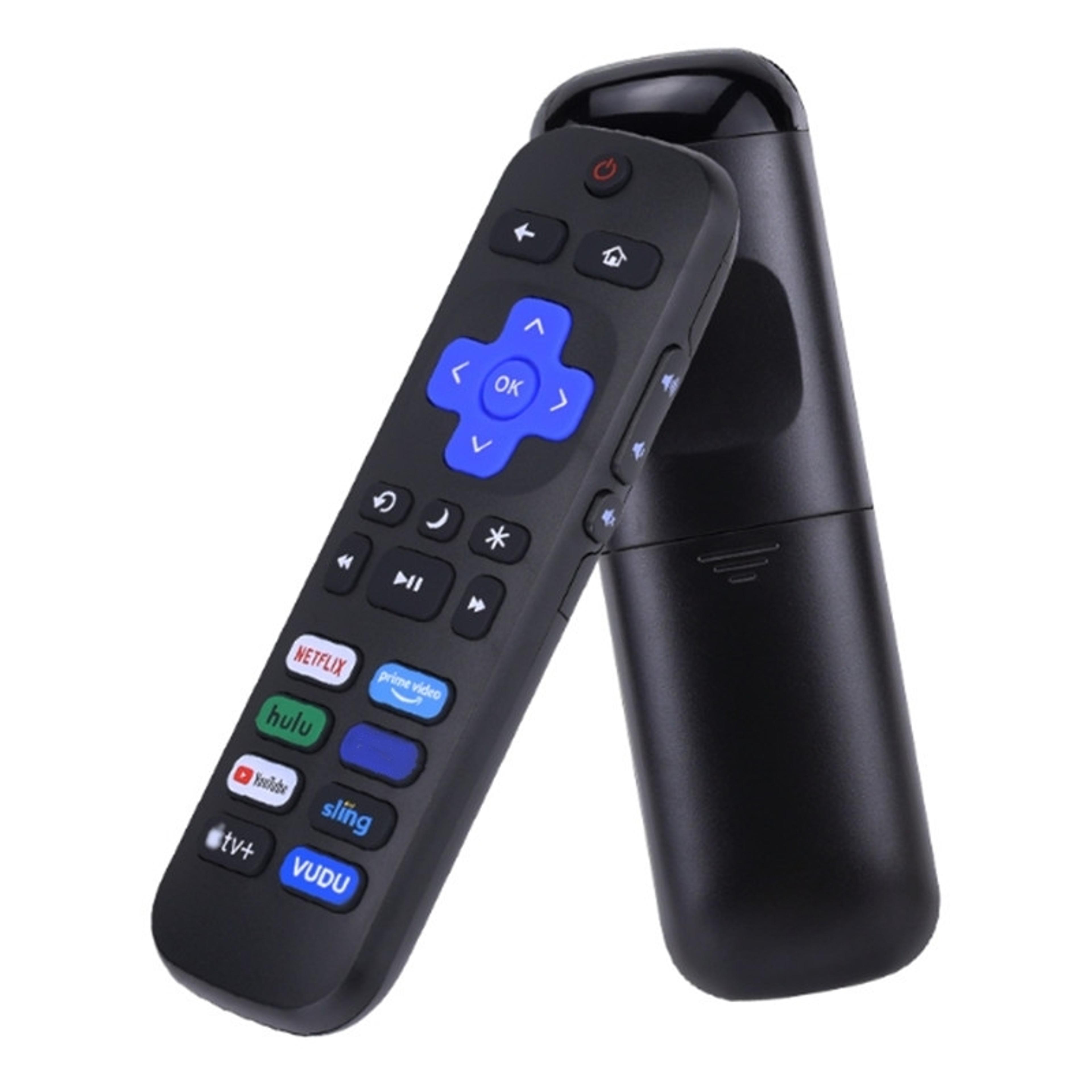 universal roku tv remote replacement with youtube shortcut for tcl, hisense, onn & philips roku tvs