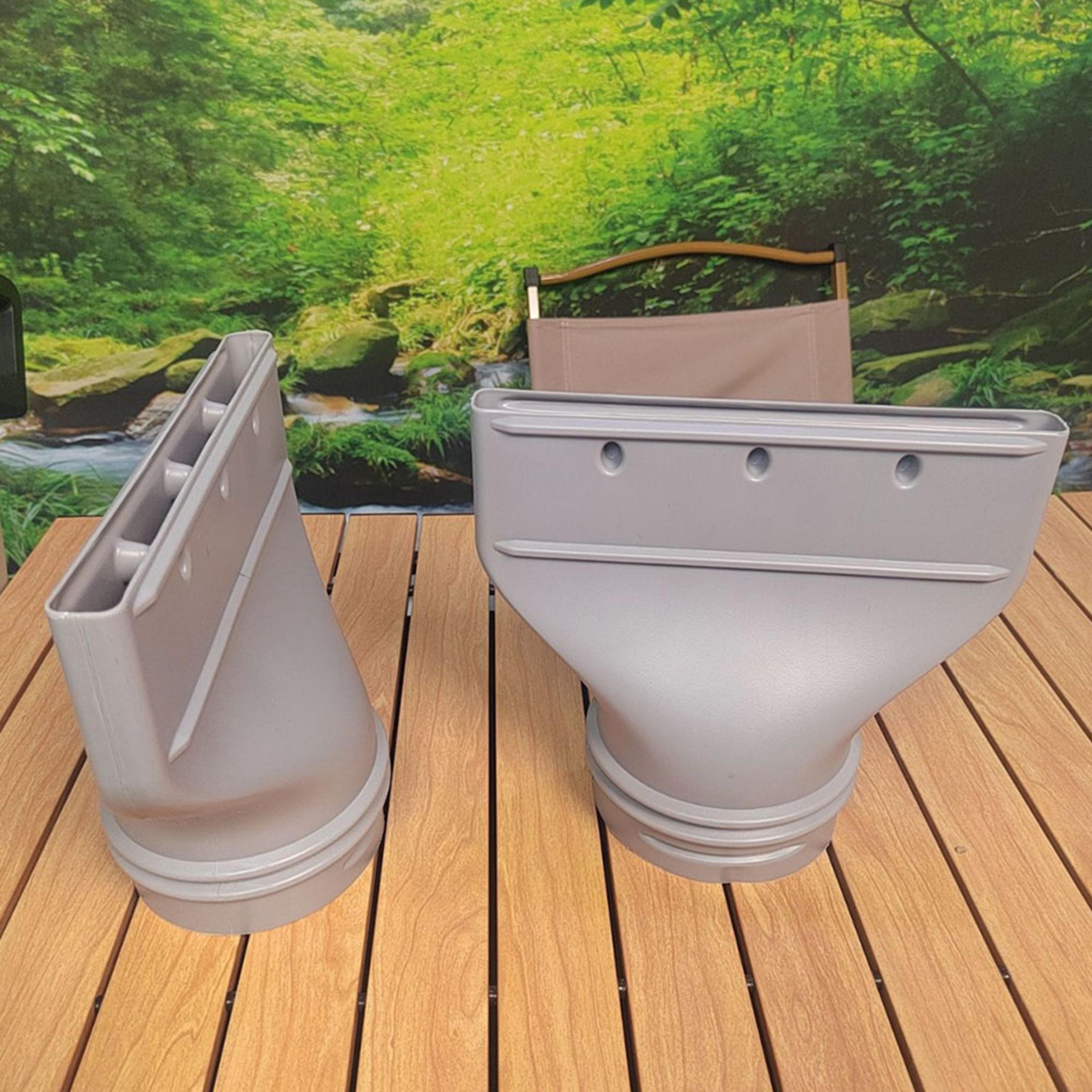 universal portable air conditioner window vent adapter for exhaust hose and improved airflow