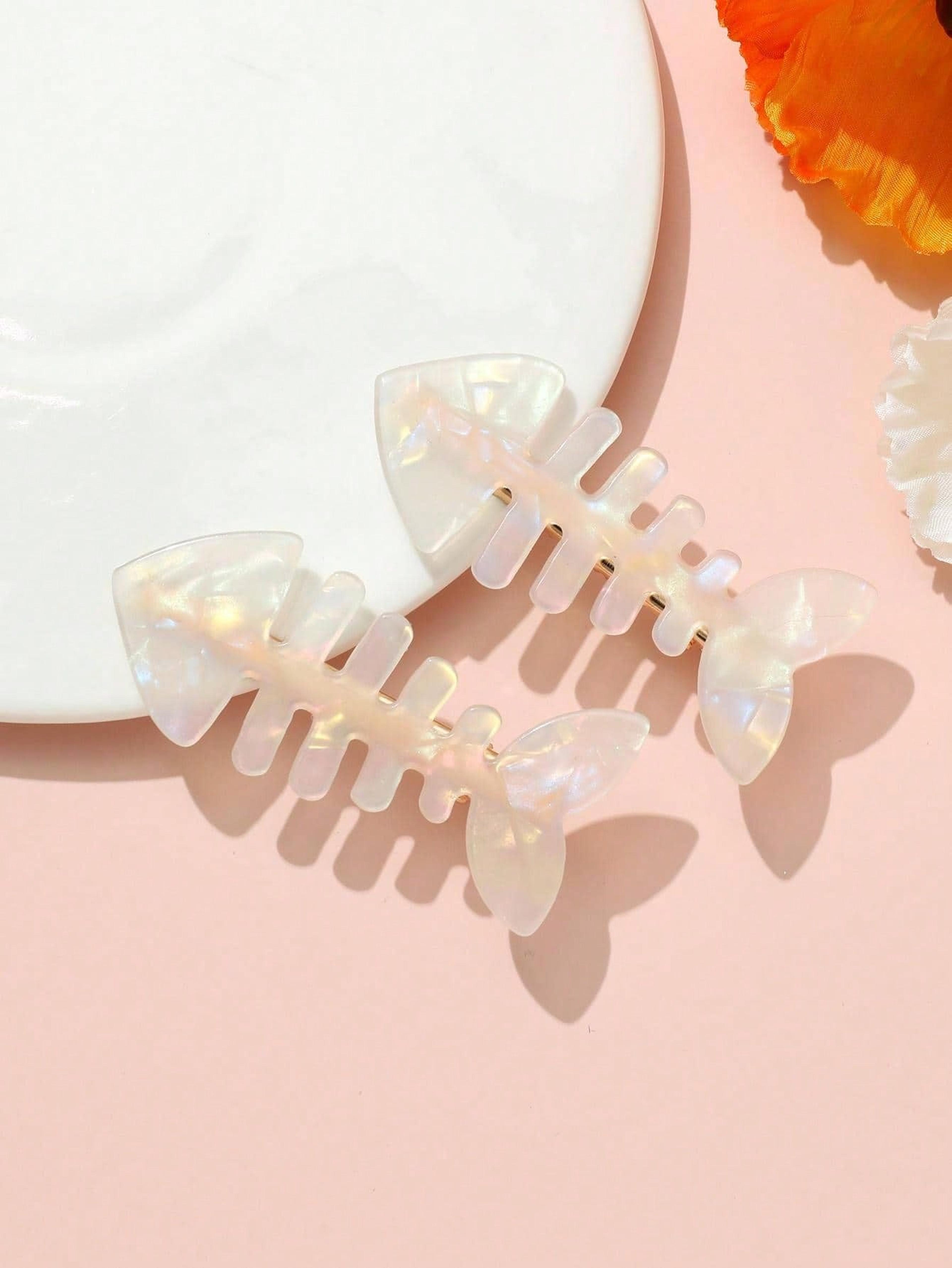 2pcs fish bone hair clip claw barrettes for women hair accessories