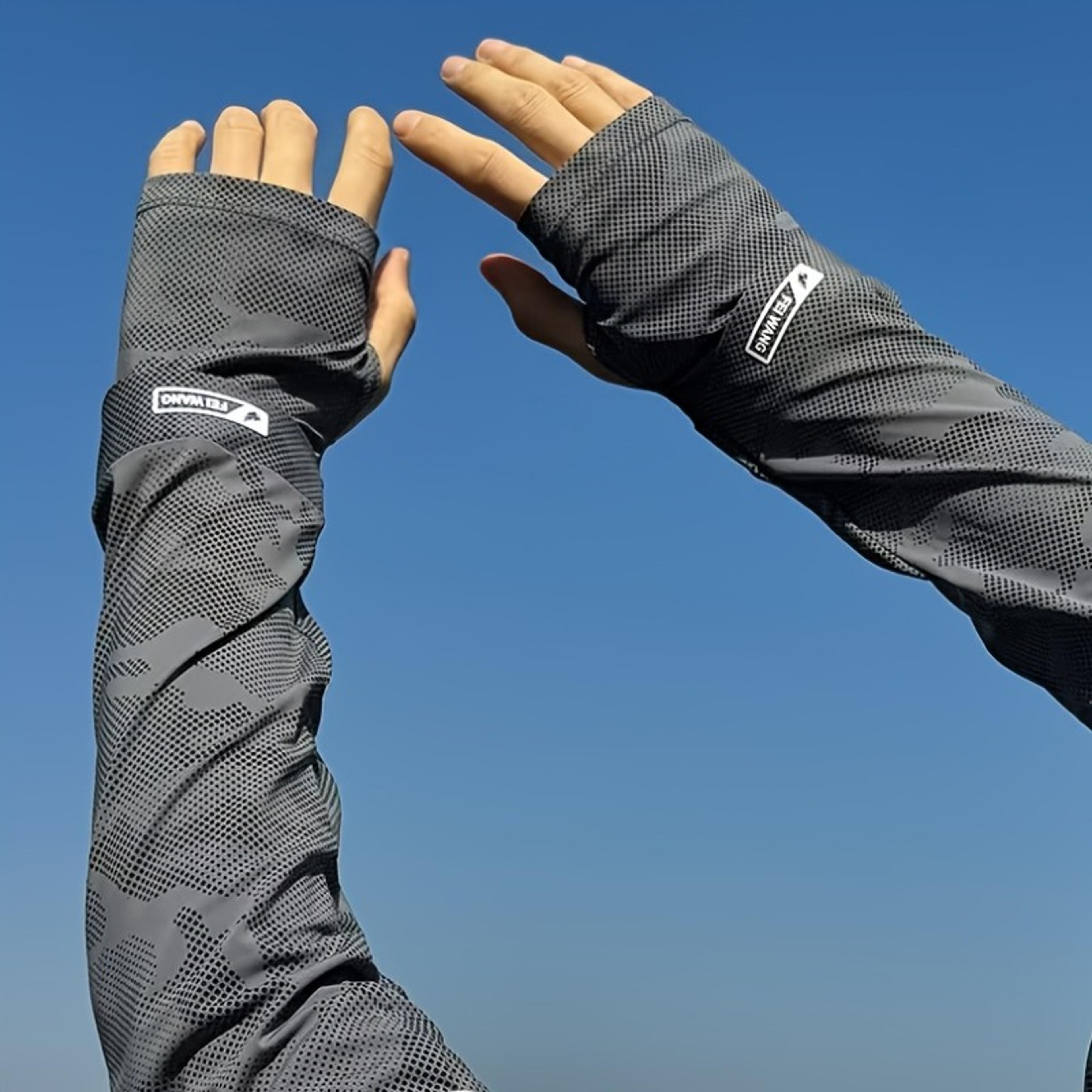 cooling sun protection arm sleeves for cycling, driving & outdoor sports