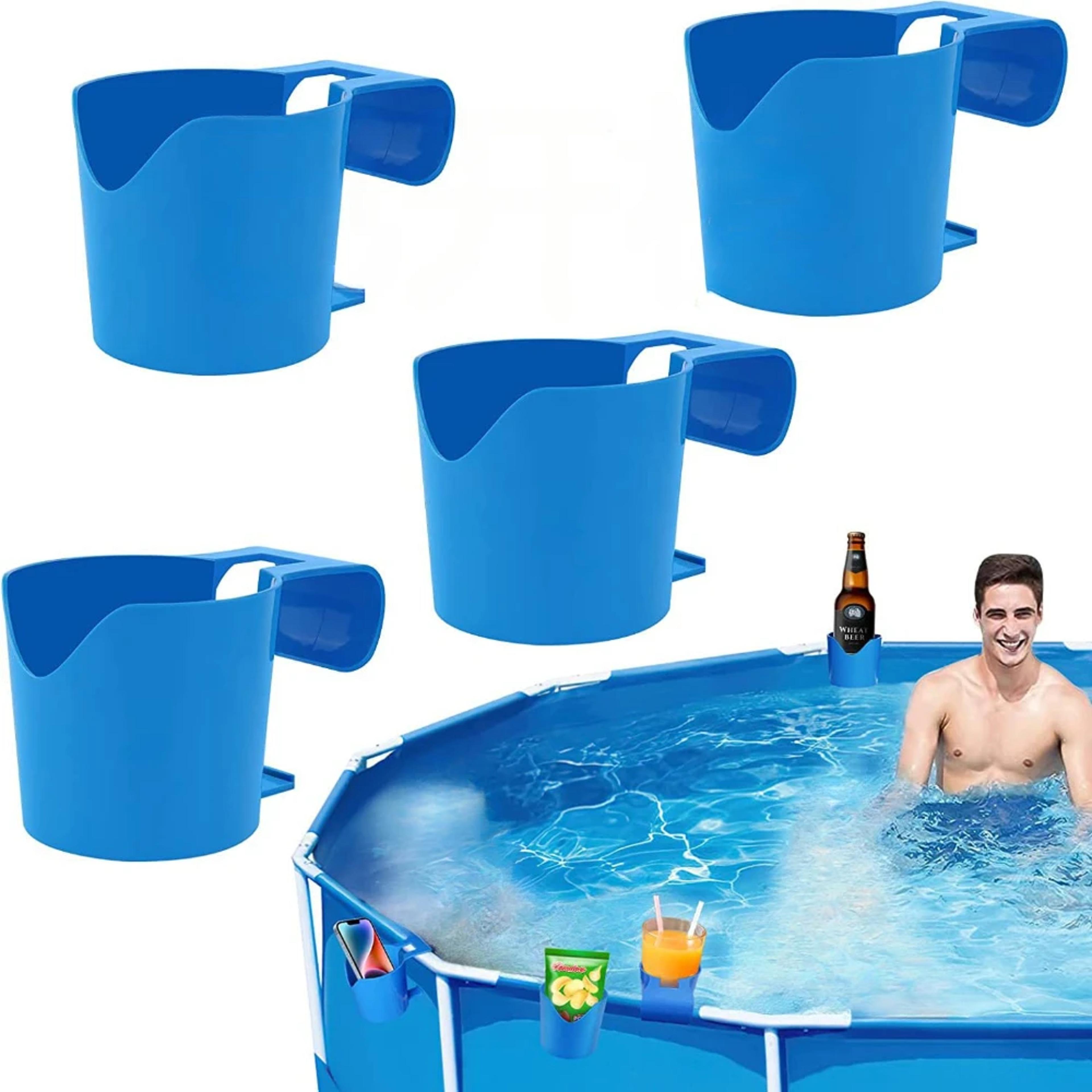 poolside sip & store holder rack for drinks, soap & essentials