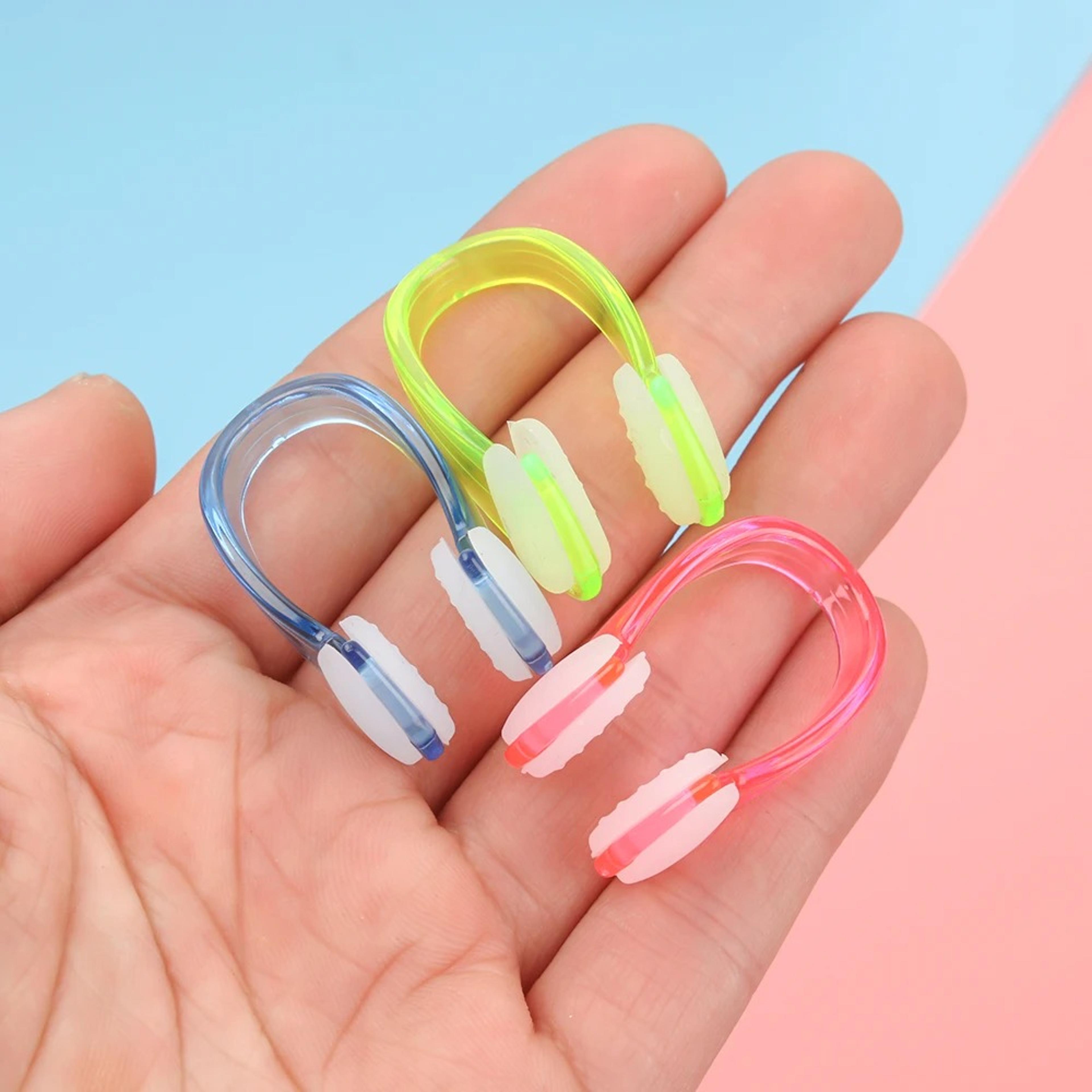 comfort seal silicone swimming nose clips set for kids & adults