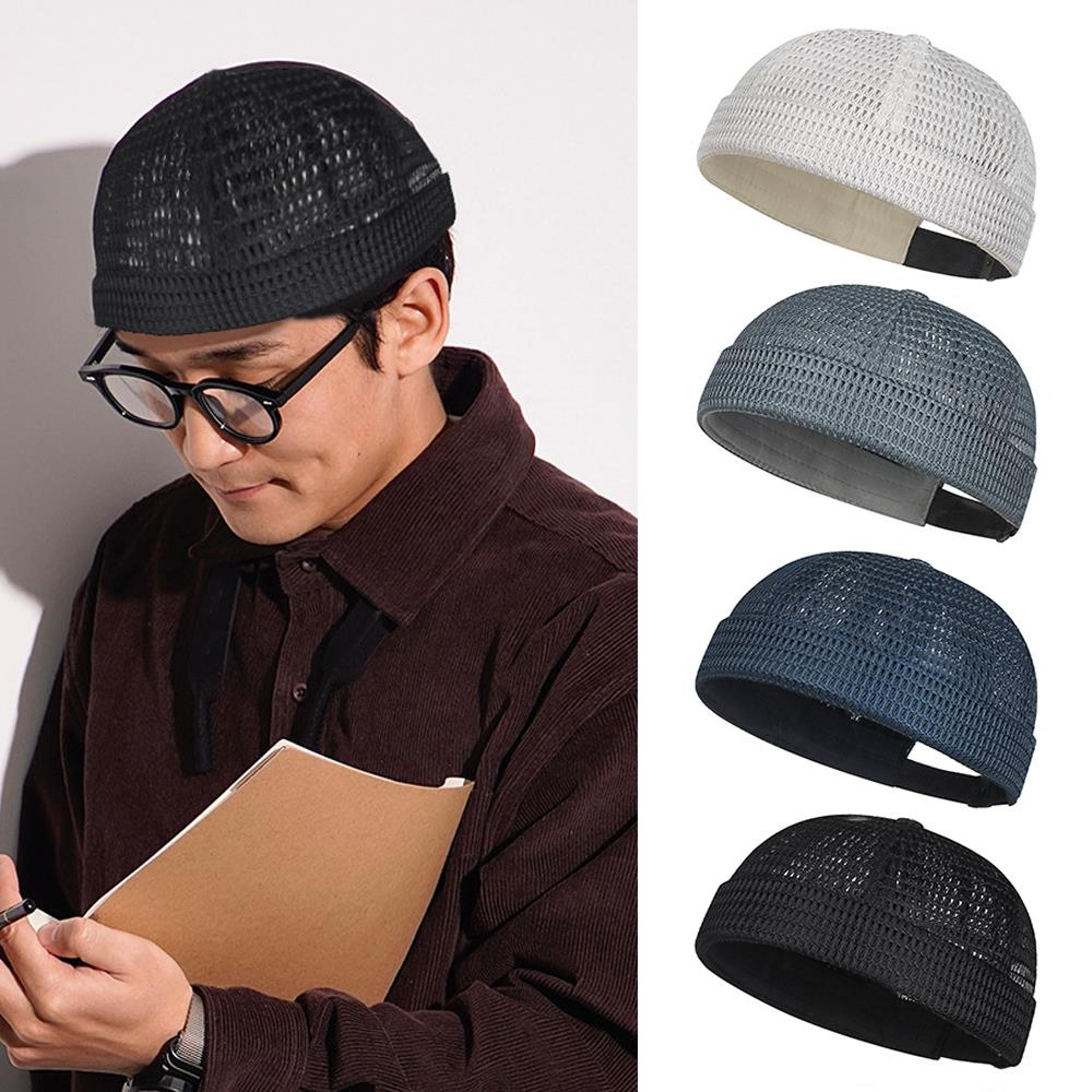 aero mesh brimless docker cap lightweight breathable cycling & outdoor beanie