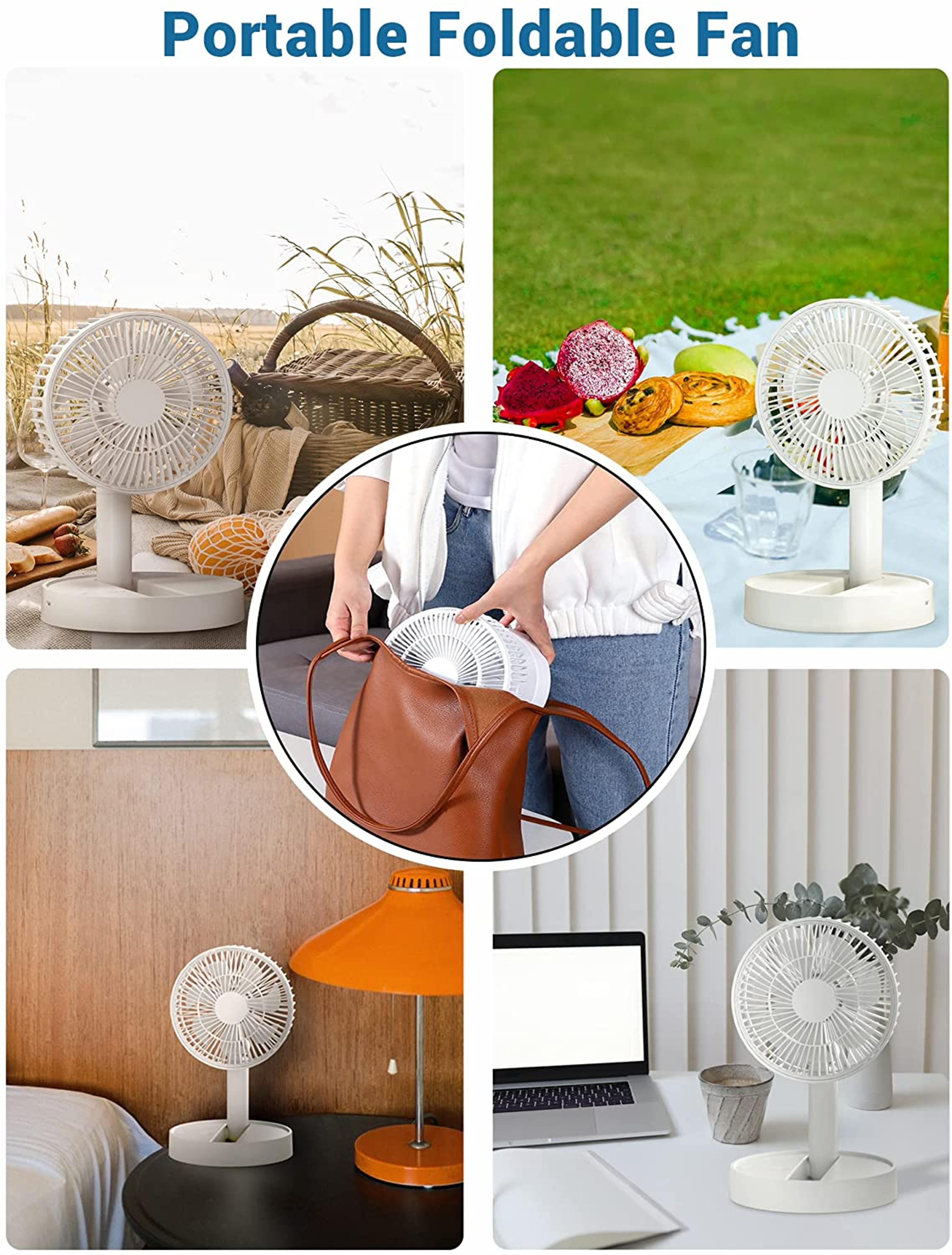foldable rechargeable mini usb desk fan speed battery operated portable cooling fan