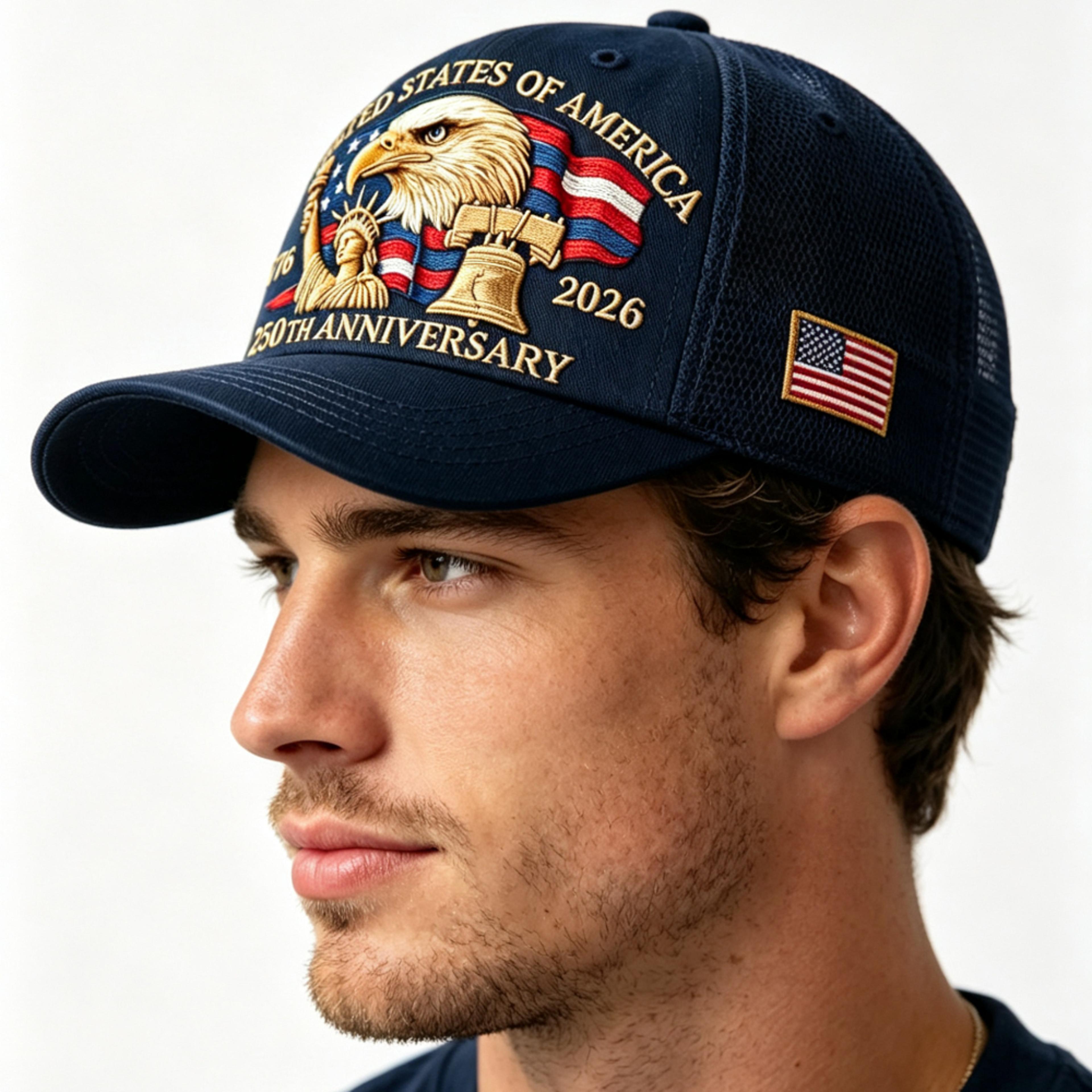 eagle print baseball cap breathable mesh adjustable sun protection cap