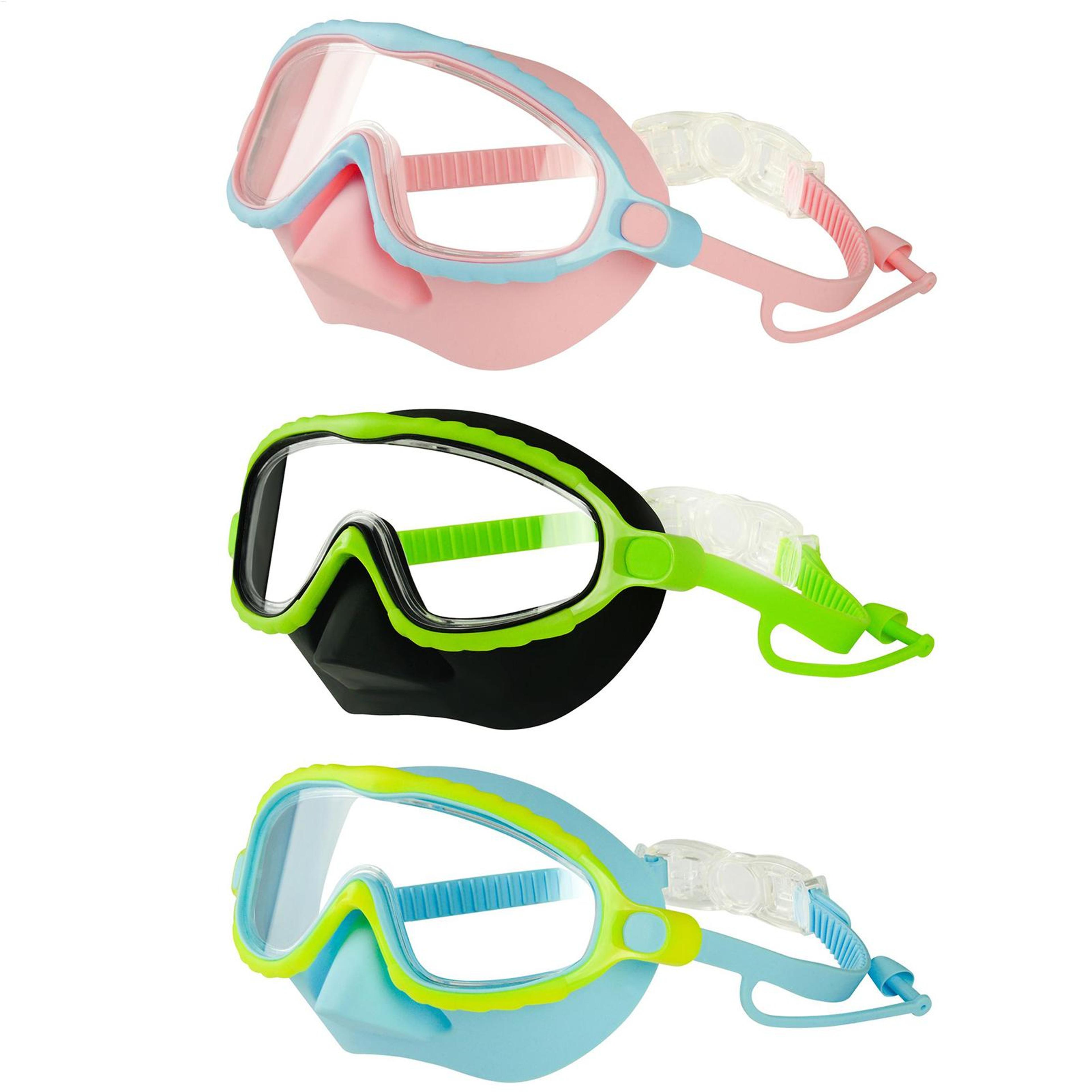 kids anti fog swim goggles with nose cover leak proof diving goggles ages
