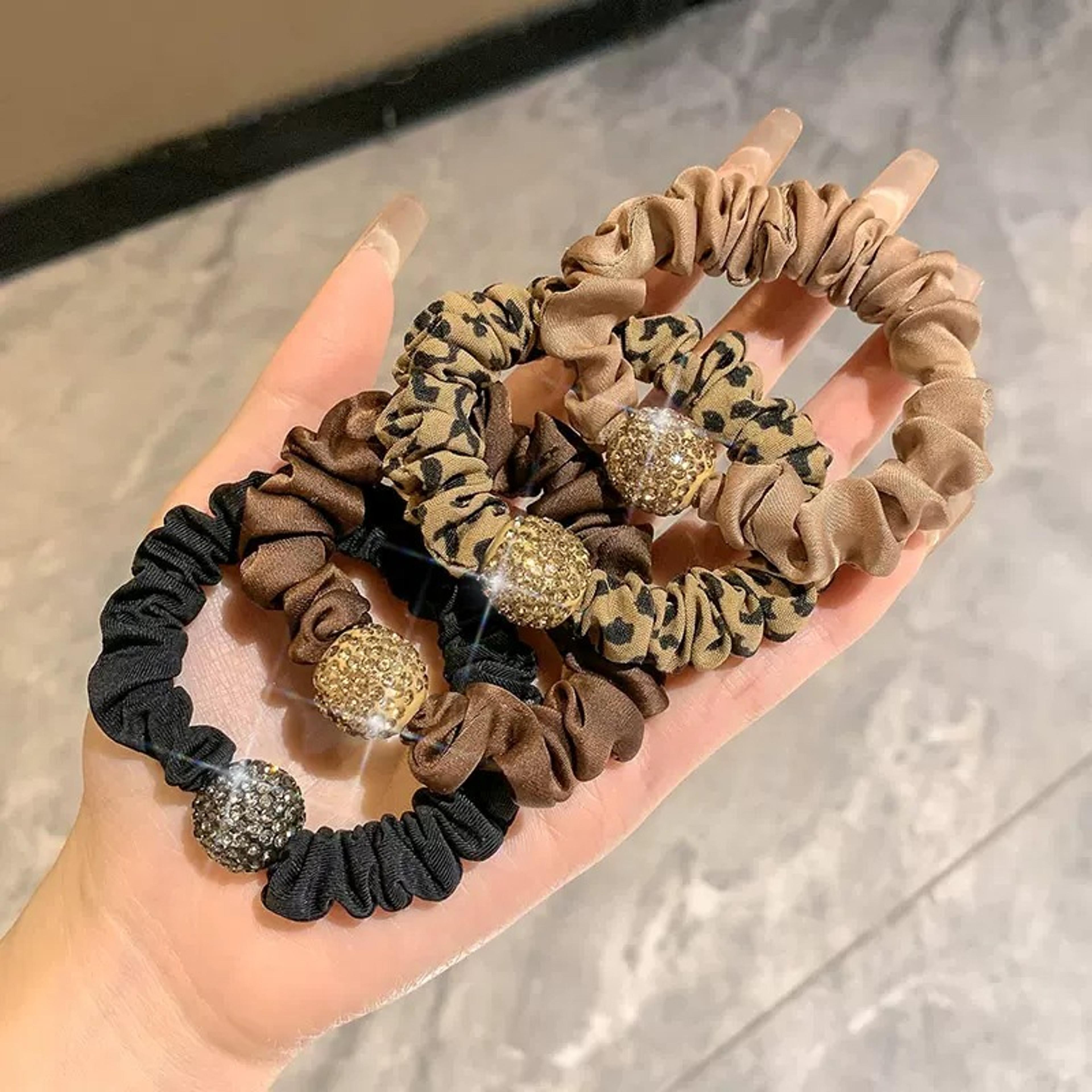 silky comfort large scrunchies set for effortless ponytails & everyday style