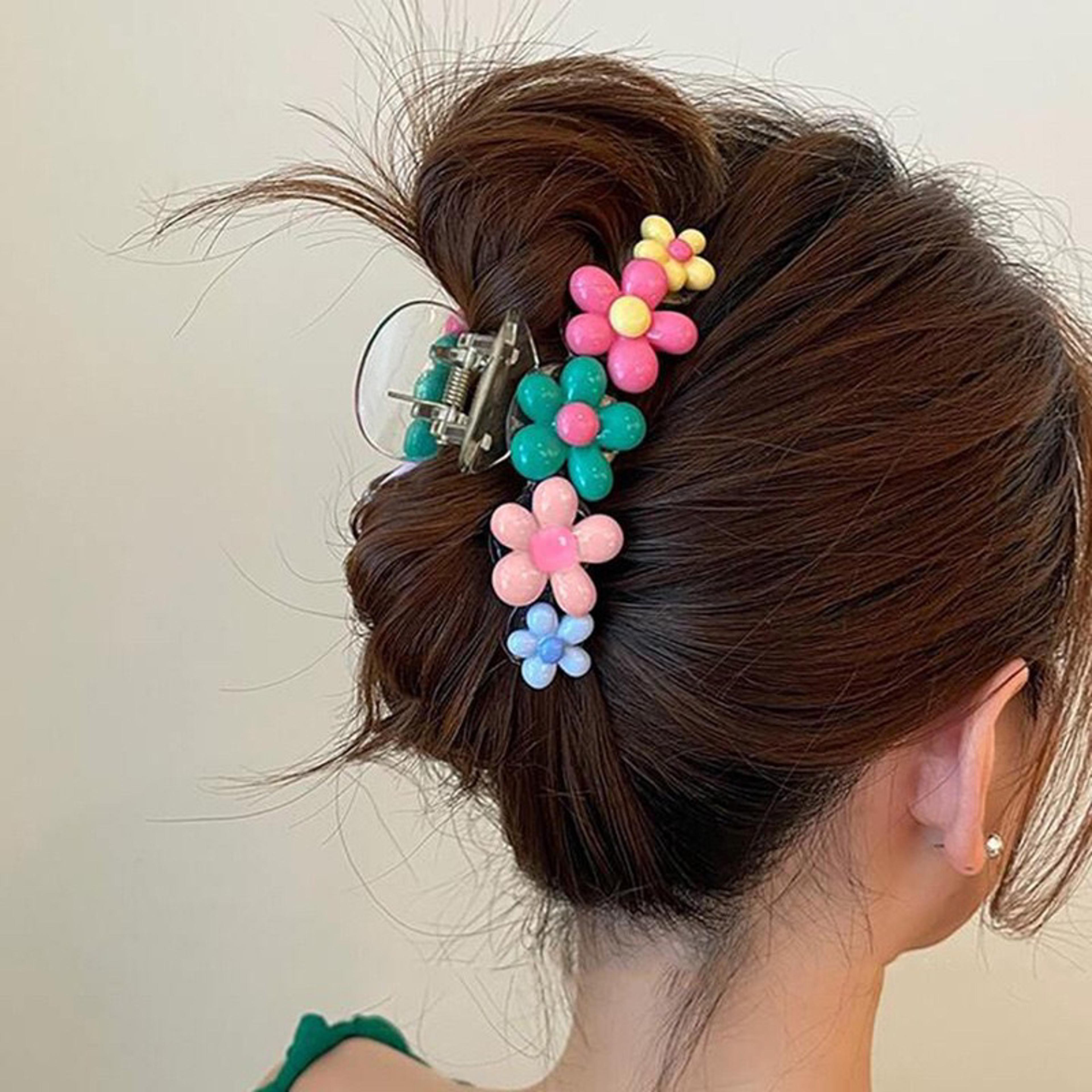 sunflower shark claw hair clip kawaii cartoon hairpin cute hair accessories for women
