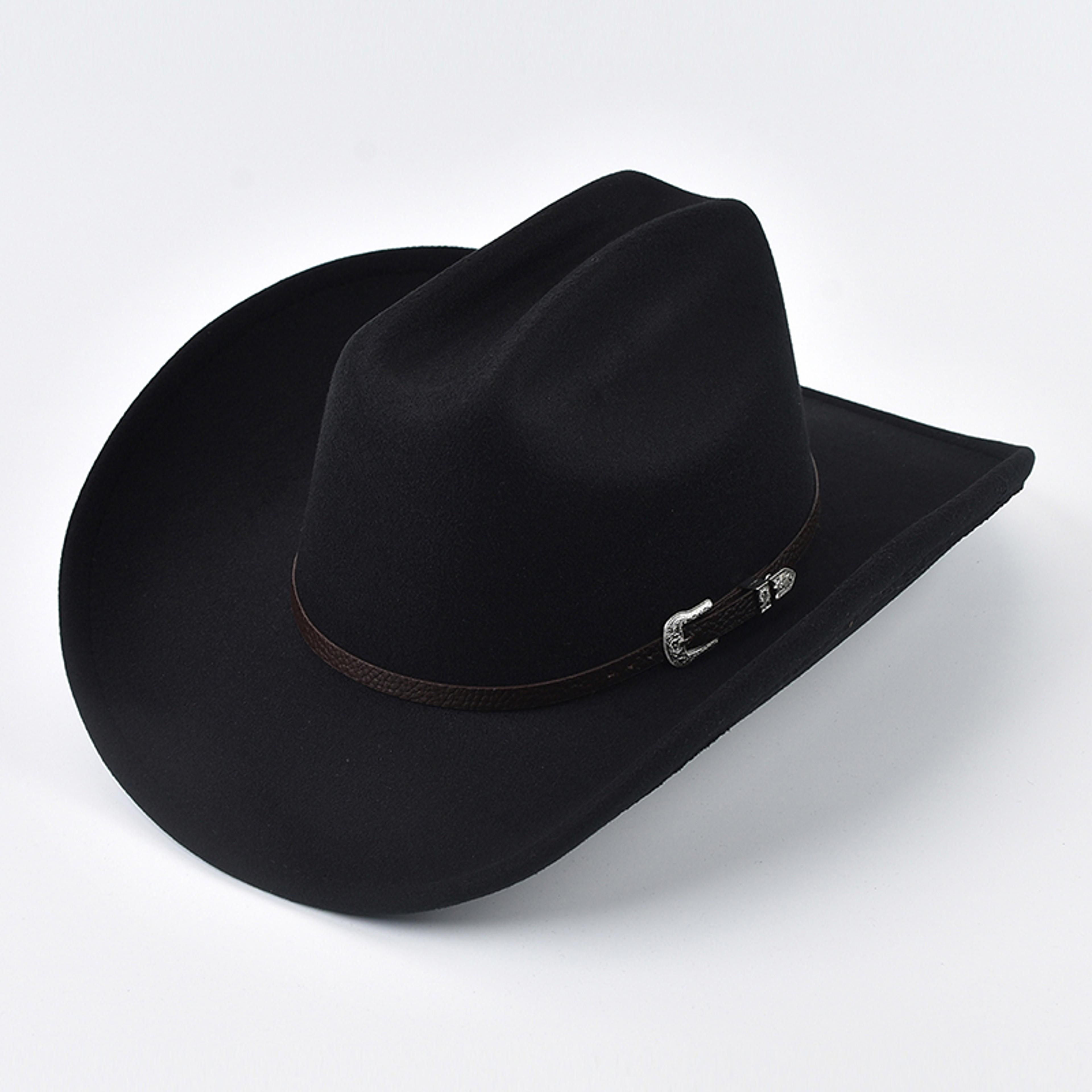vintage leather band western cowboy hat for men & women