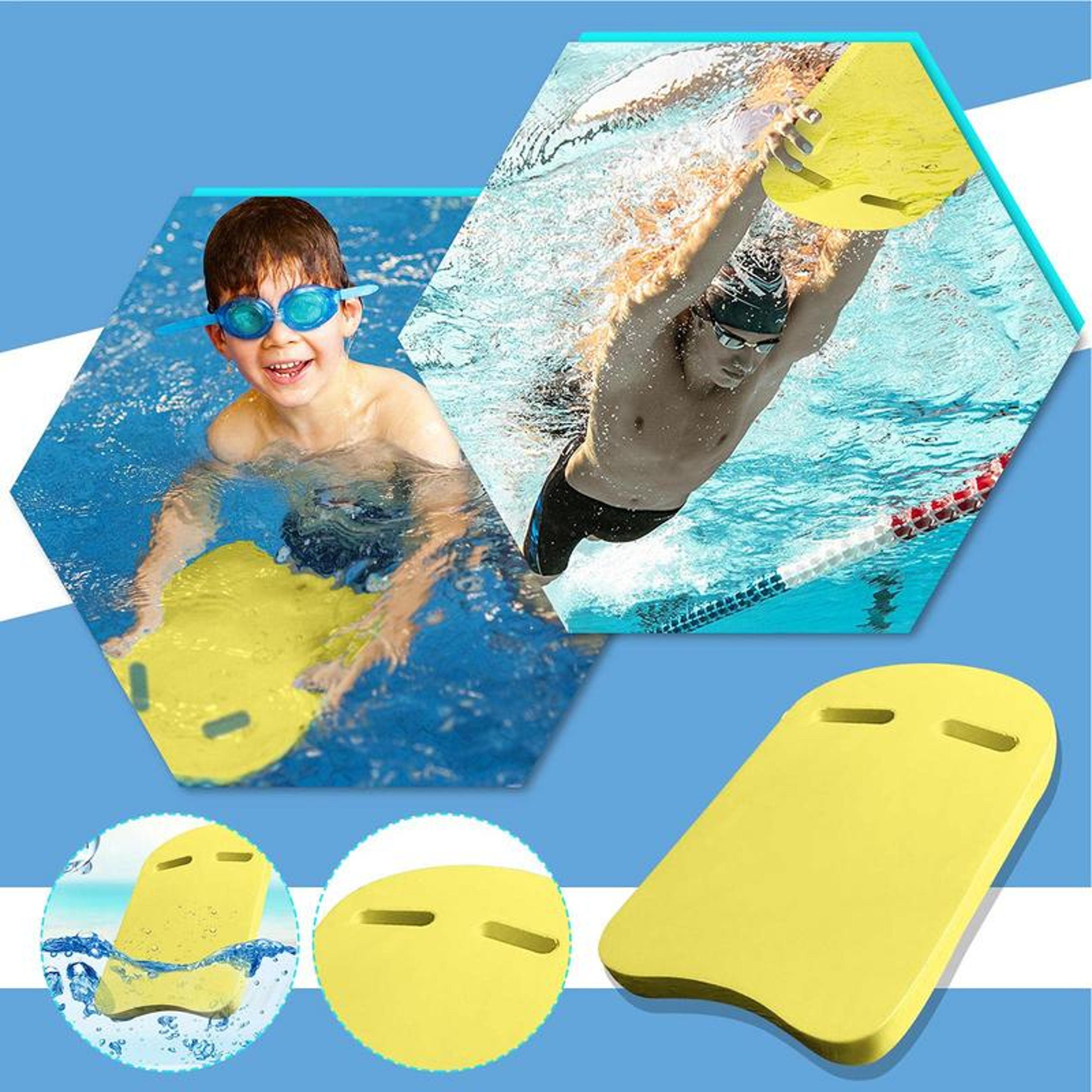 hydro glide eva swim training kickboard with handles for kids & adults