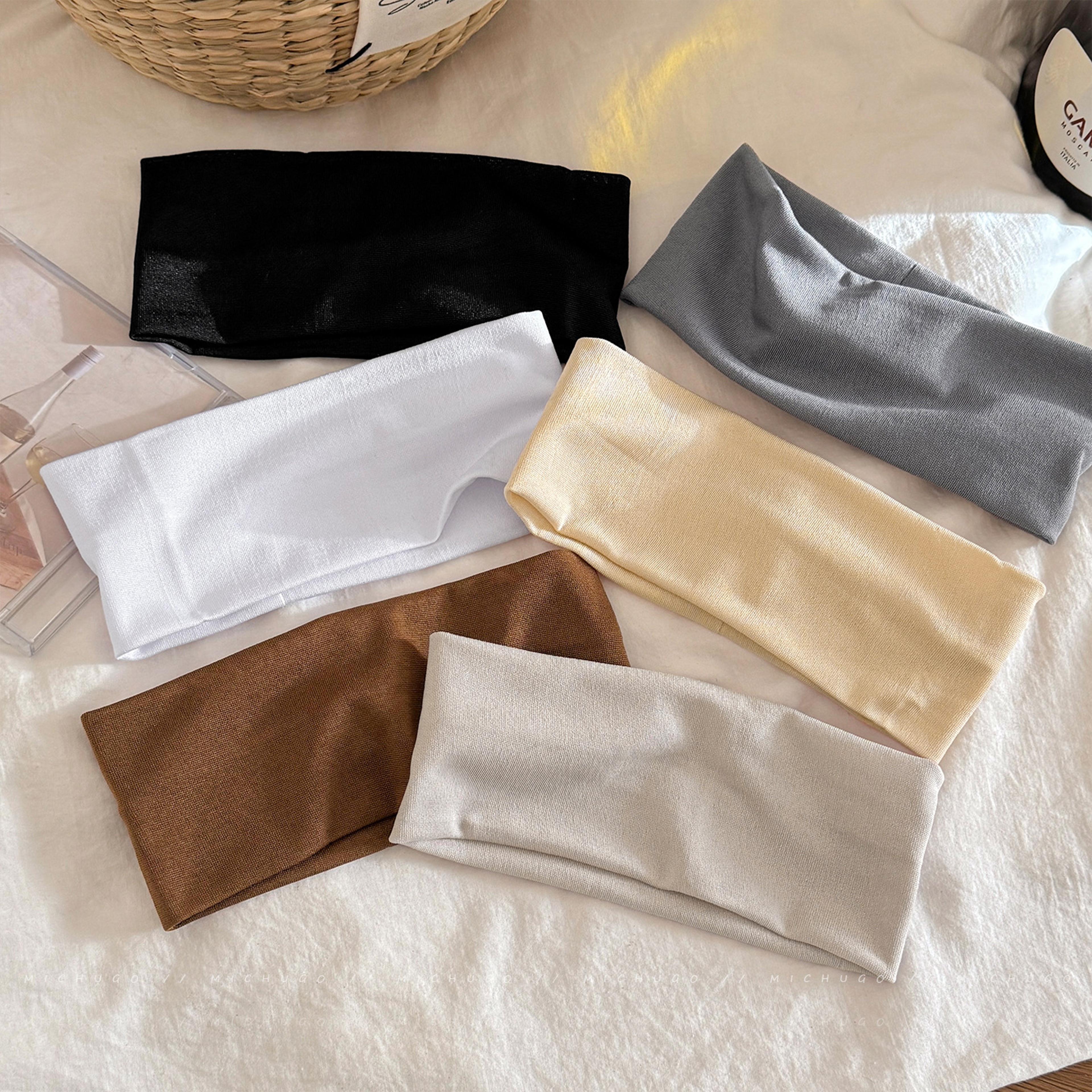 soft knit sports headband non slip yoga running workout headwrap