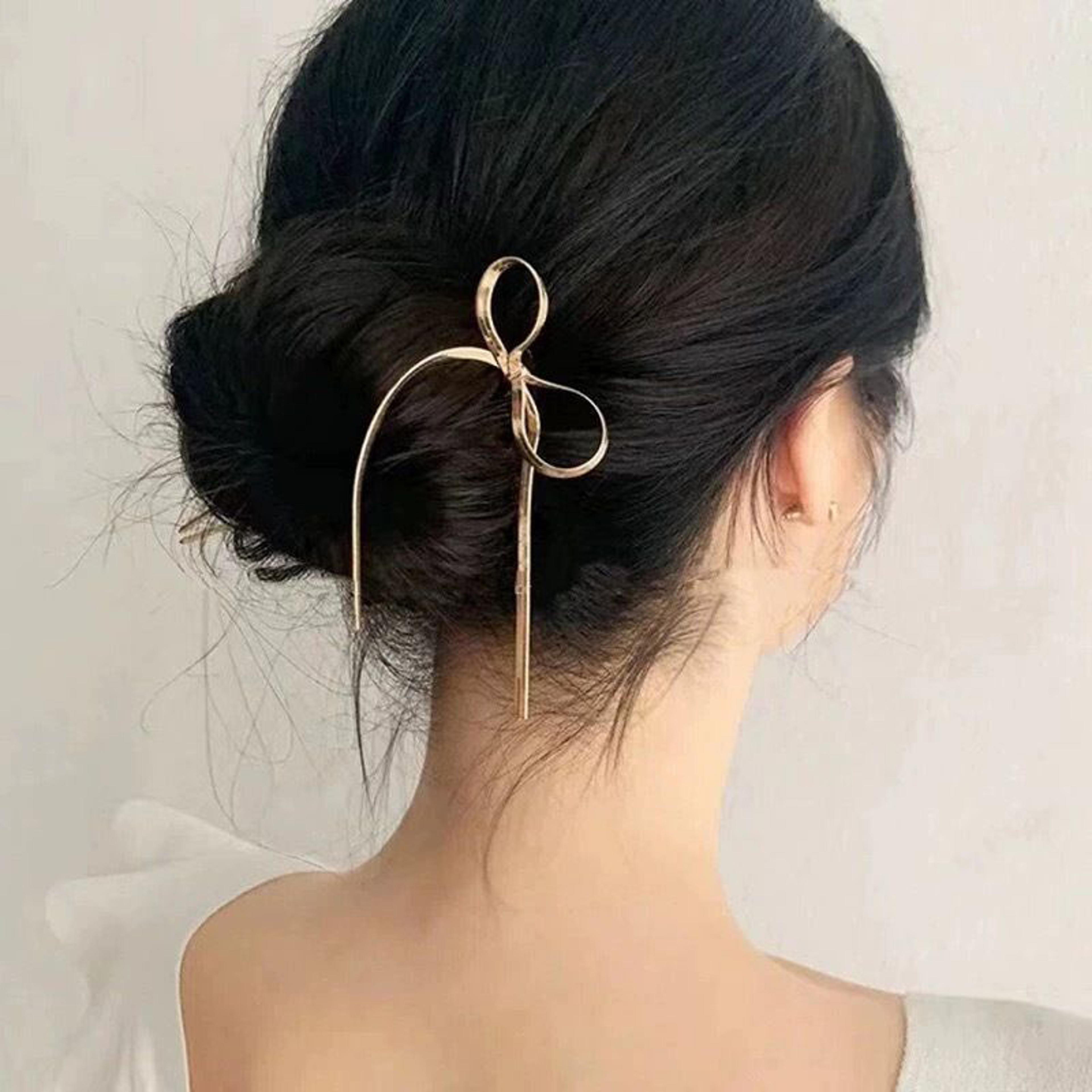 u shape hair pins for women silver gold hair sticks elegant hair accessories