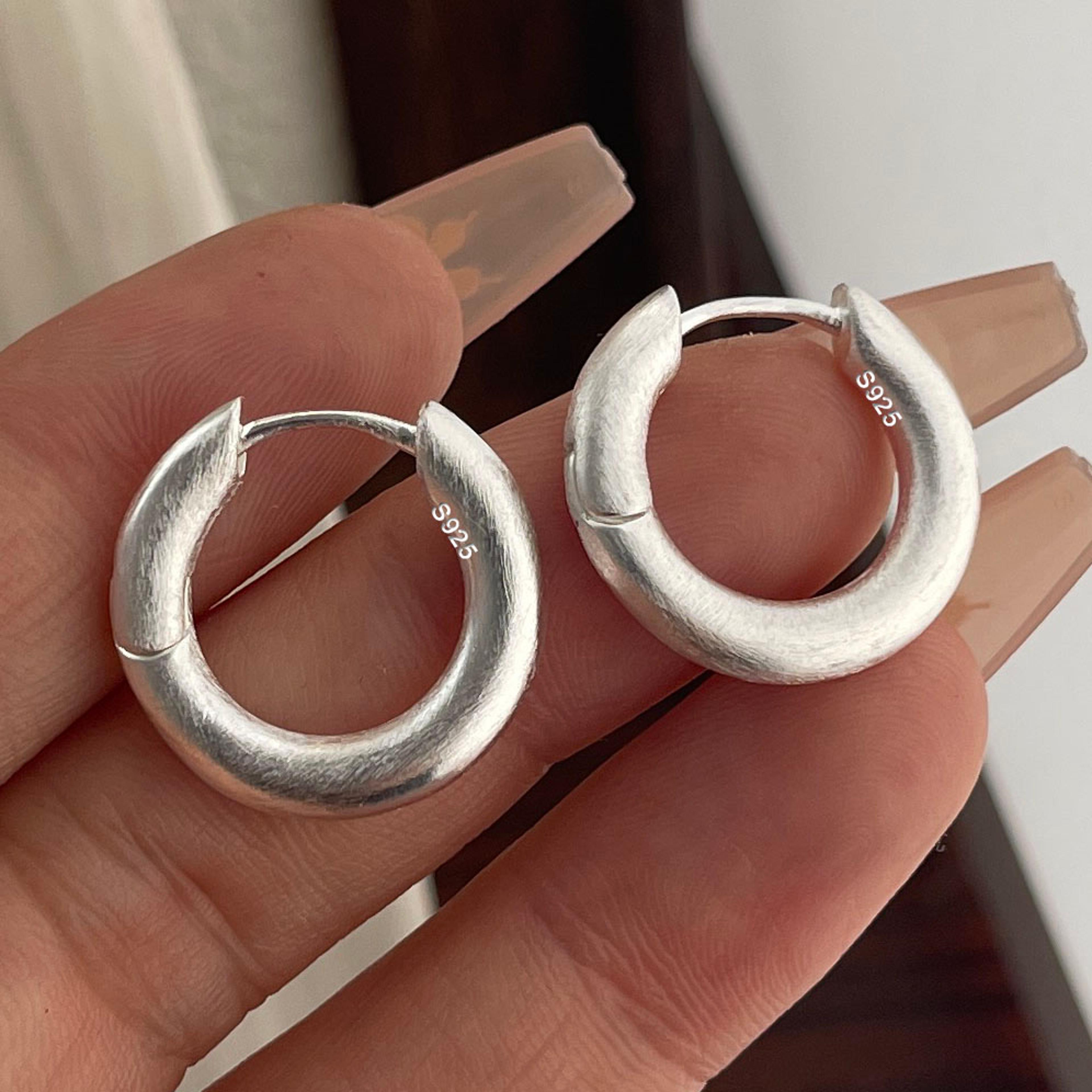 sterling silver vintage round stud earrings for women hypoallergenic party jewelry